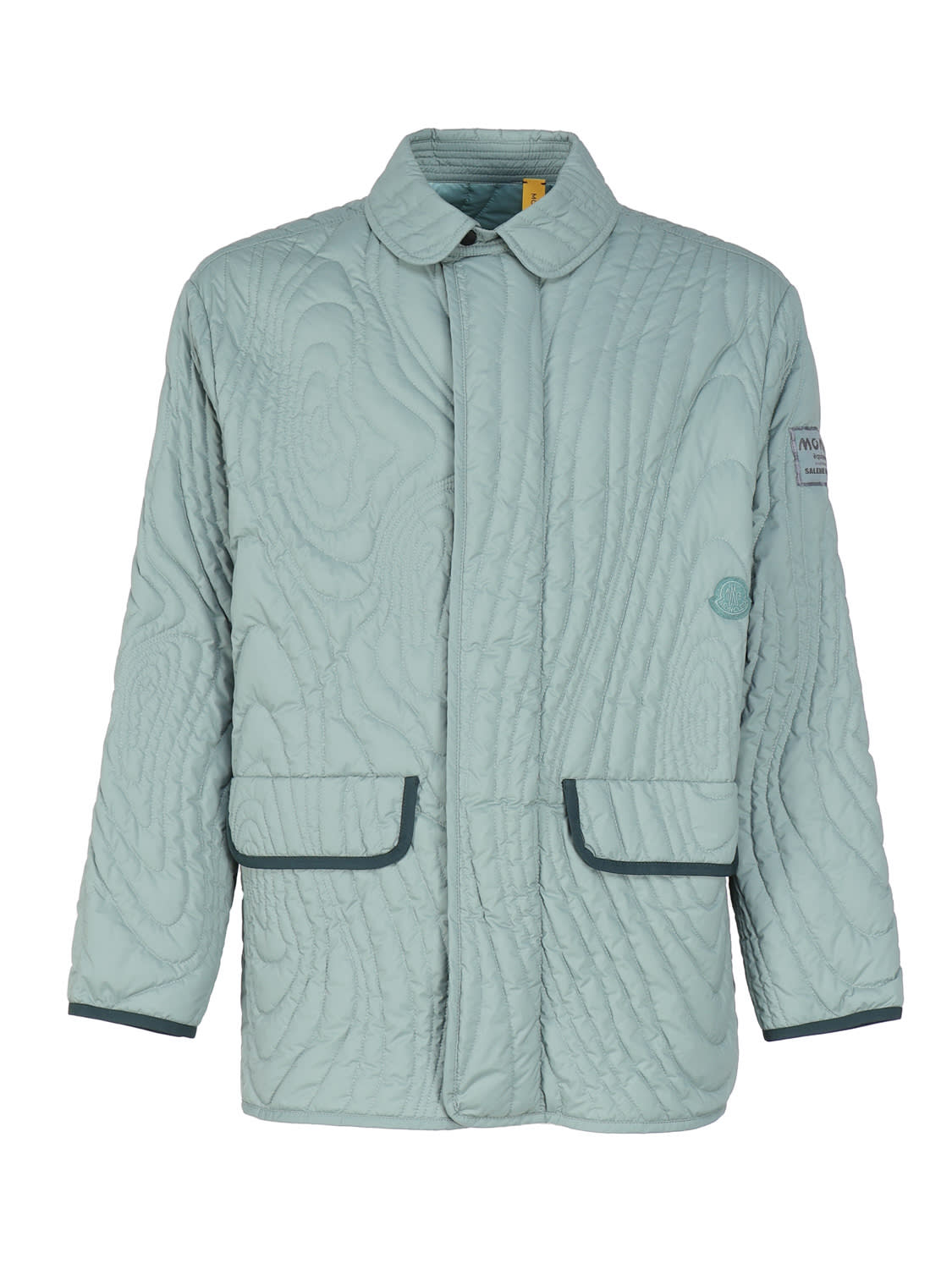 Shop Moncler Genius Moncler X Salehe Bembury Jacket In Dusty Light Blue