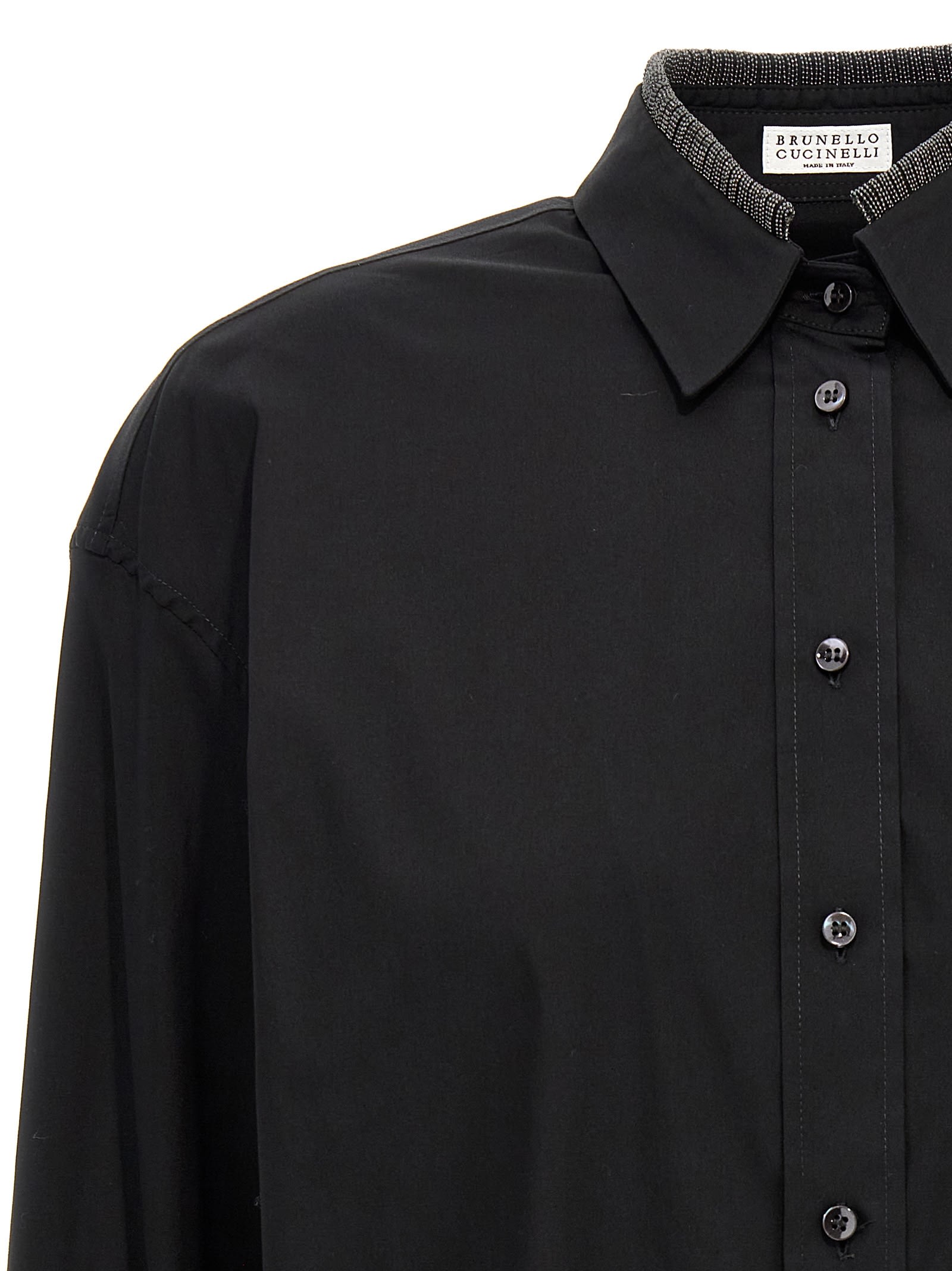 Shop Brunello Cucinelli Monile Shirt In Black