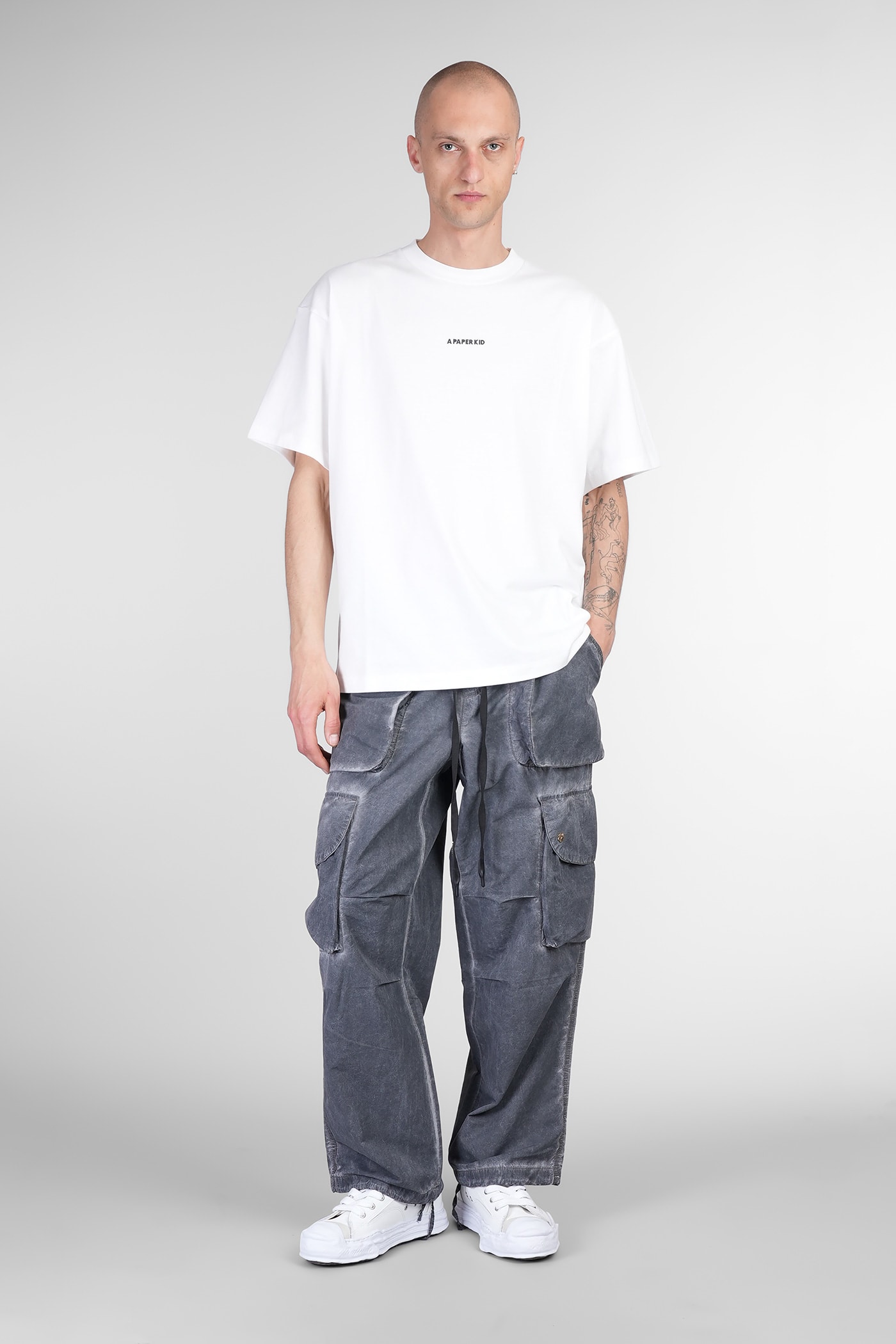 A Paper Kid Pants In Black Polyamide