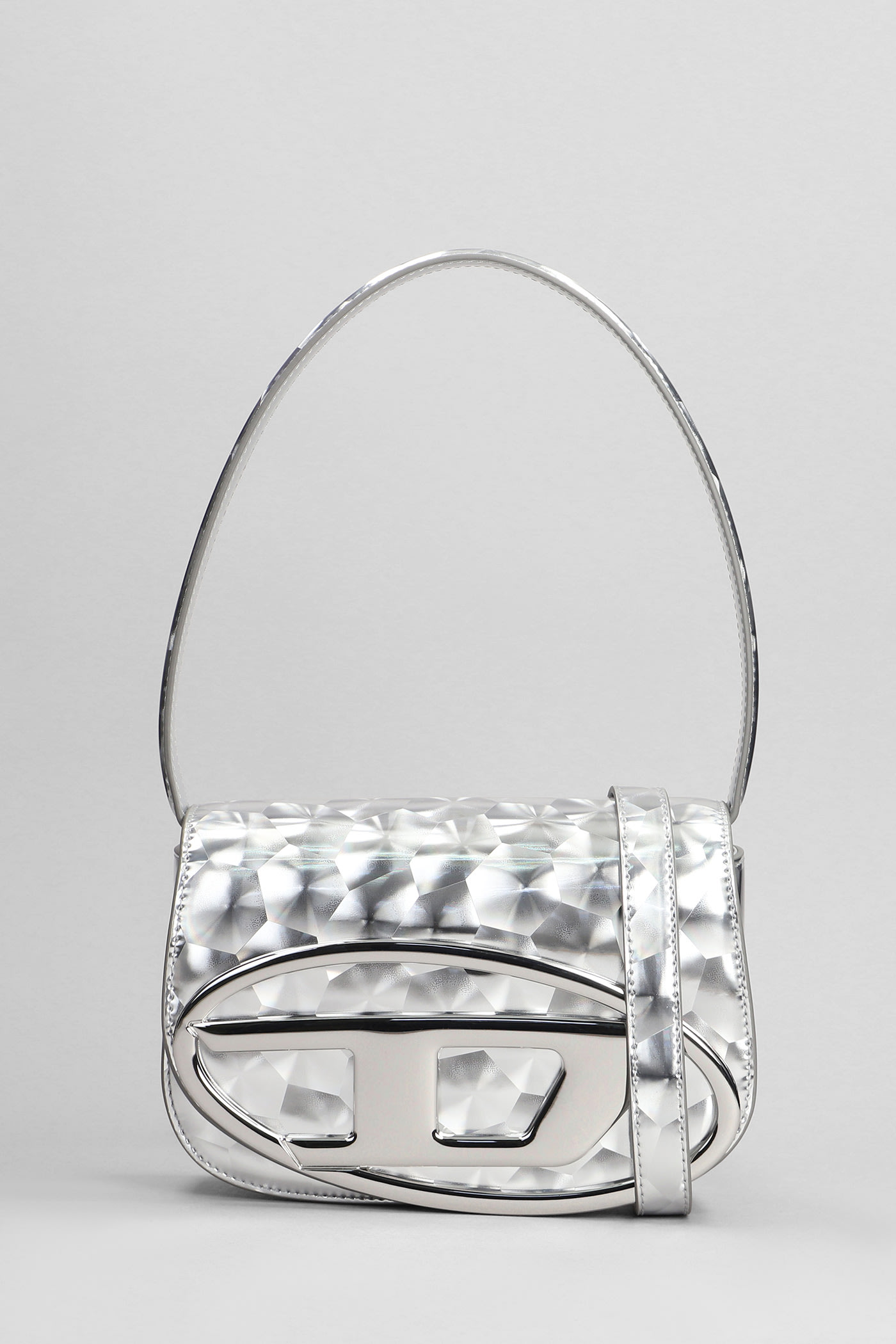 1dr Hand Bag In Silver Polyester