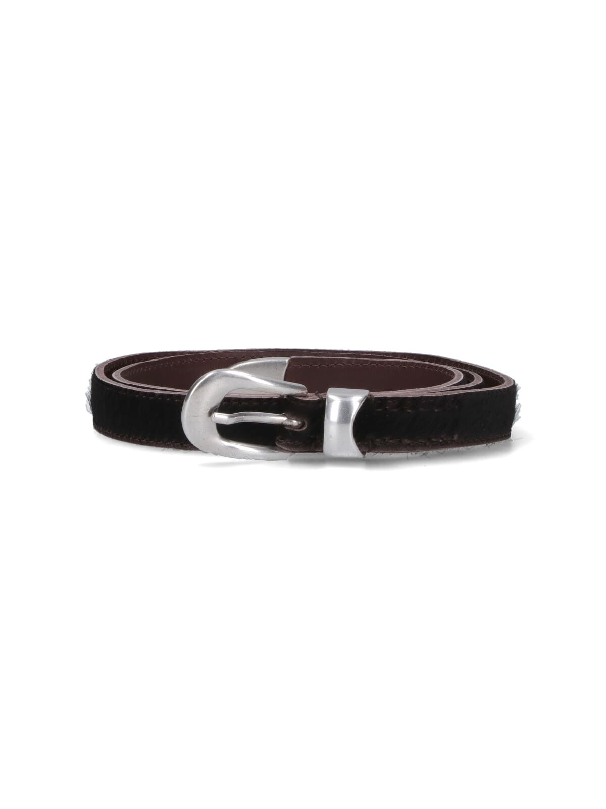 Our Legacy Pony Hair Belt In Brown