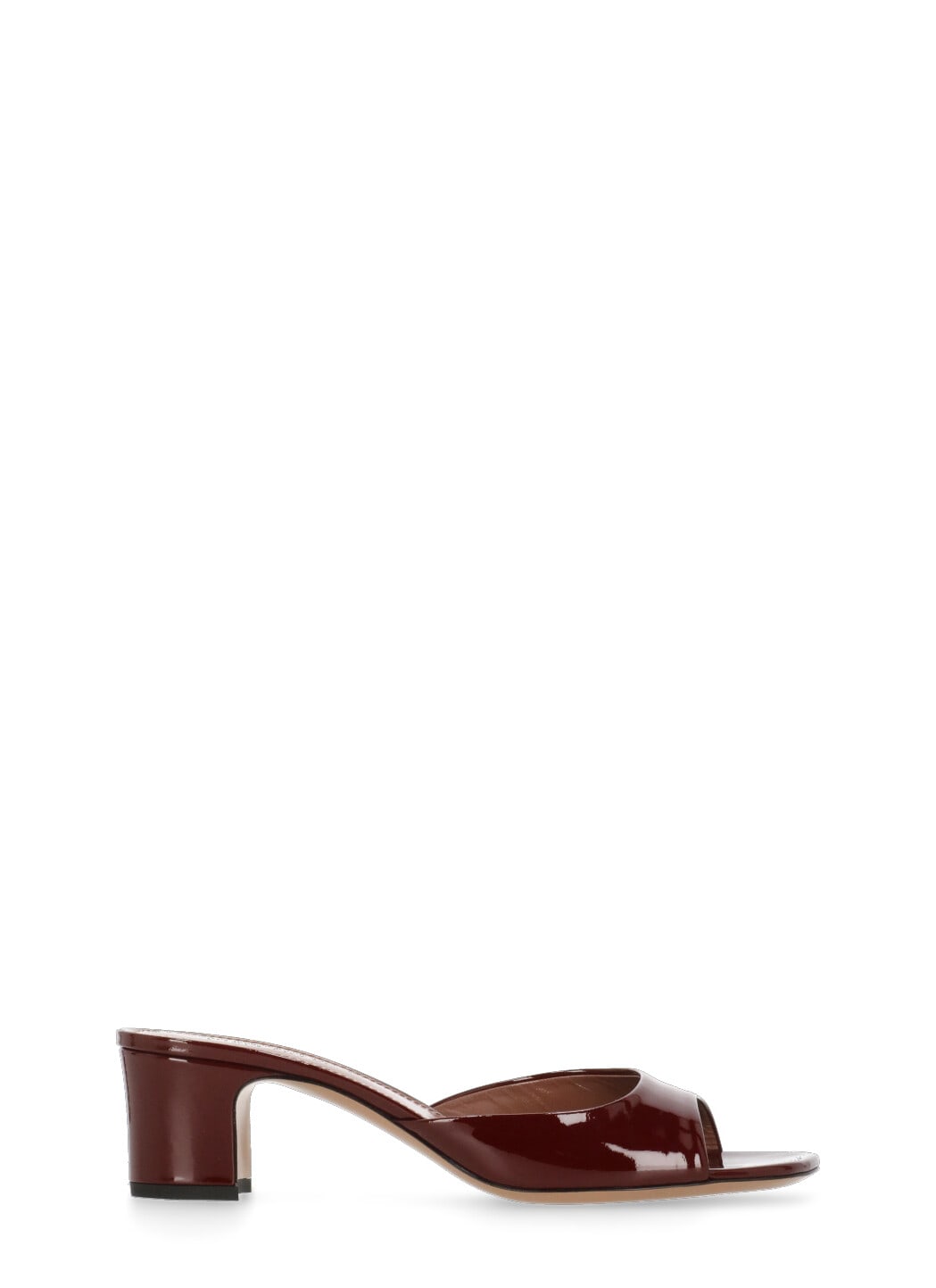 Paris Texas Mules In Rouge Noir Patent Leather In Bordeaux