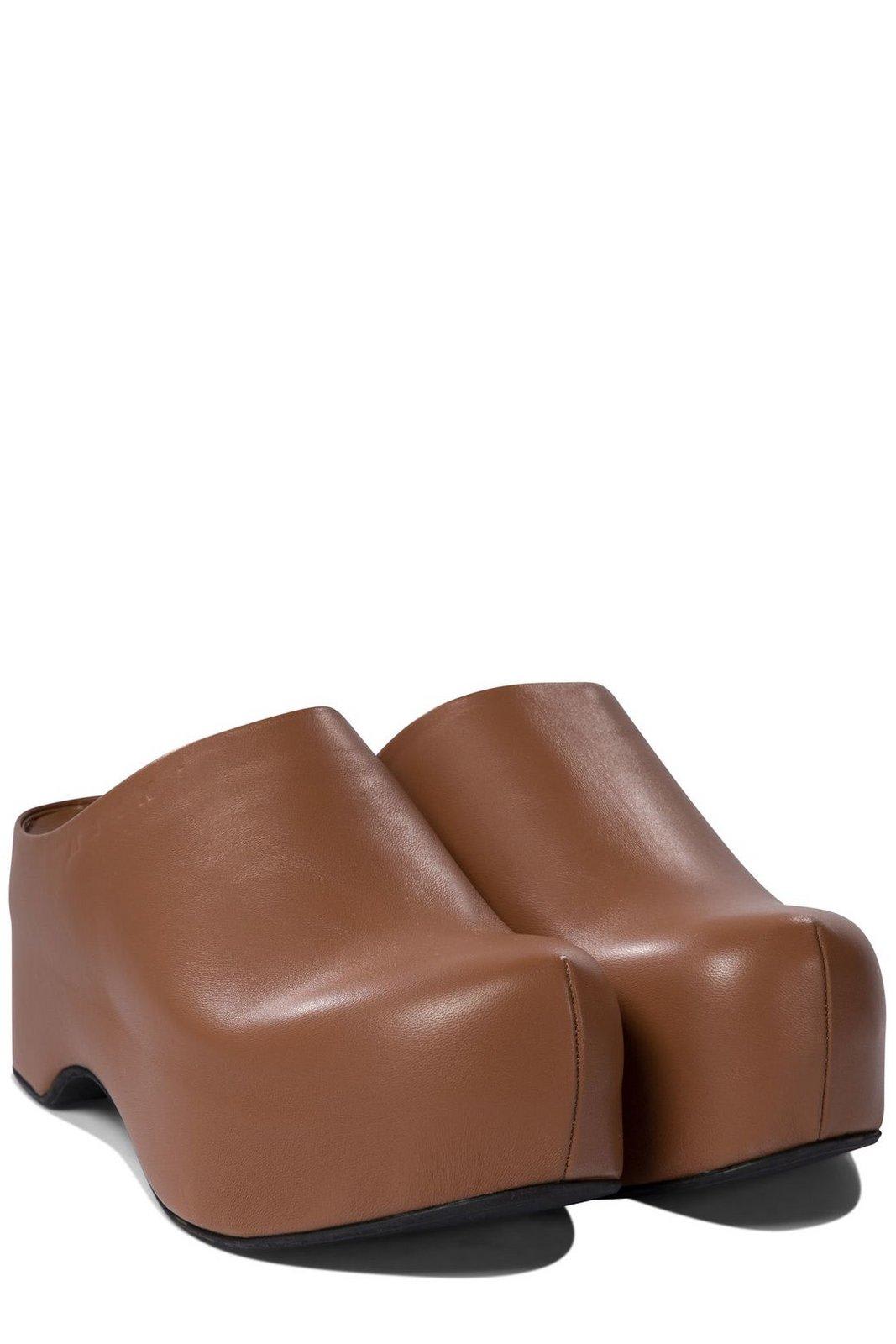 Marni Twin-set Round Neck Sweater Print In Brown