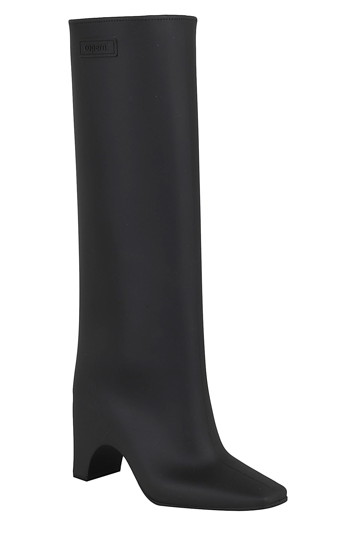 Shop Coperni Rubber Bridge Boot In Blk Black