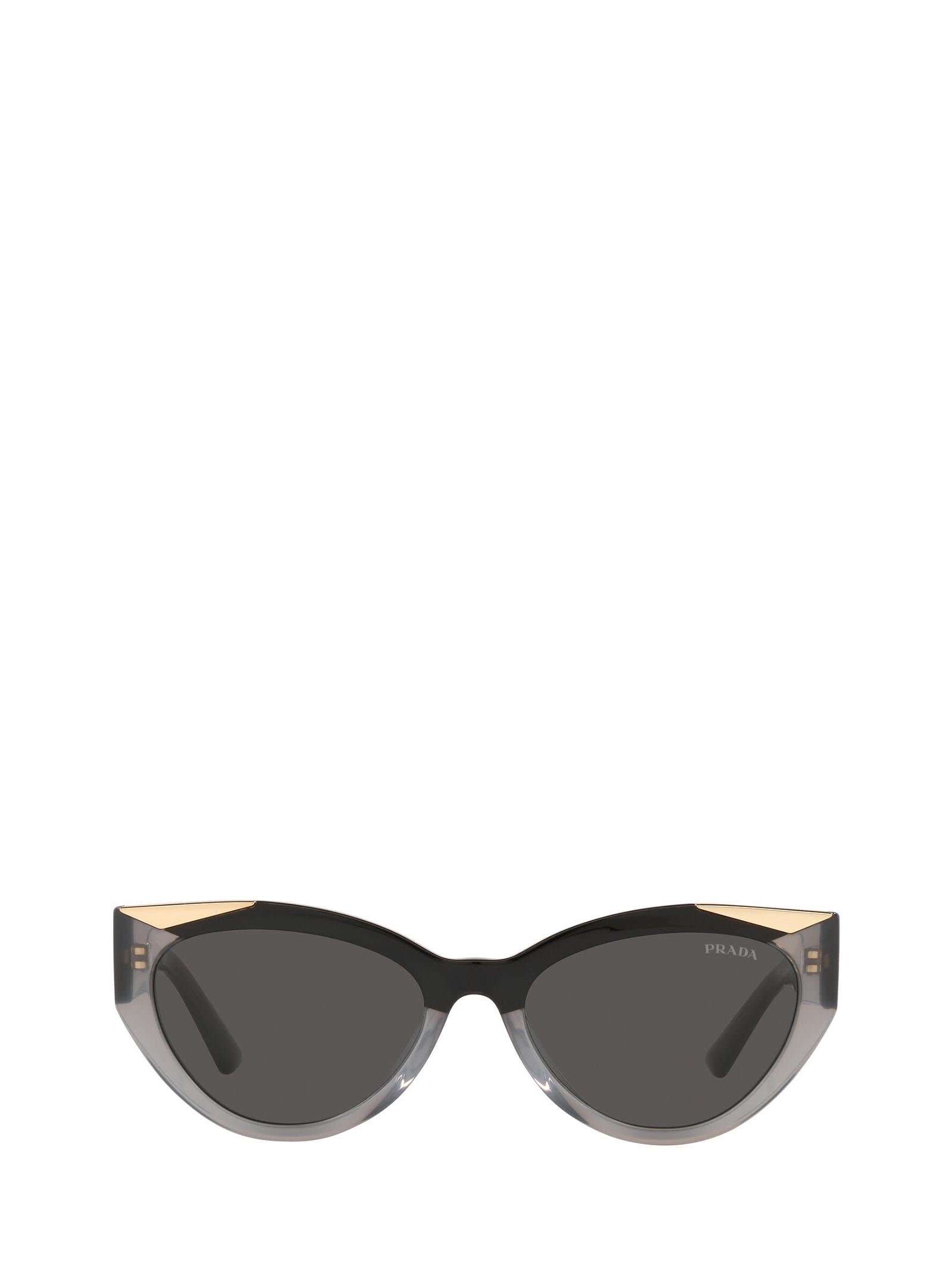 Prada Prada Pr 03ws Black & Opal Grey Sunglasses