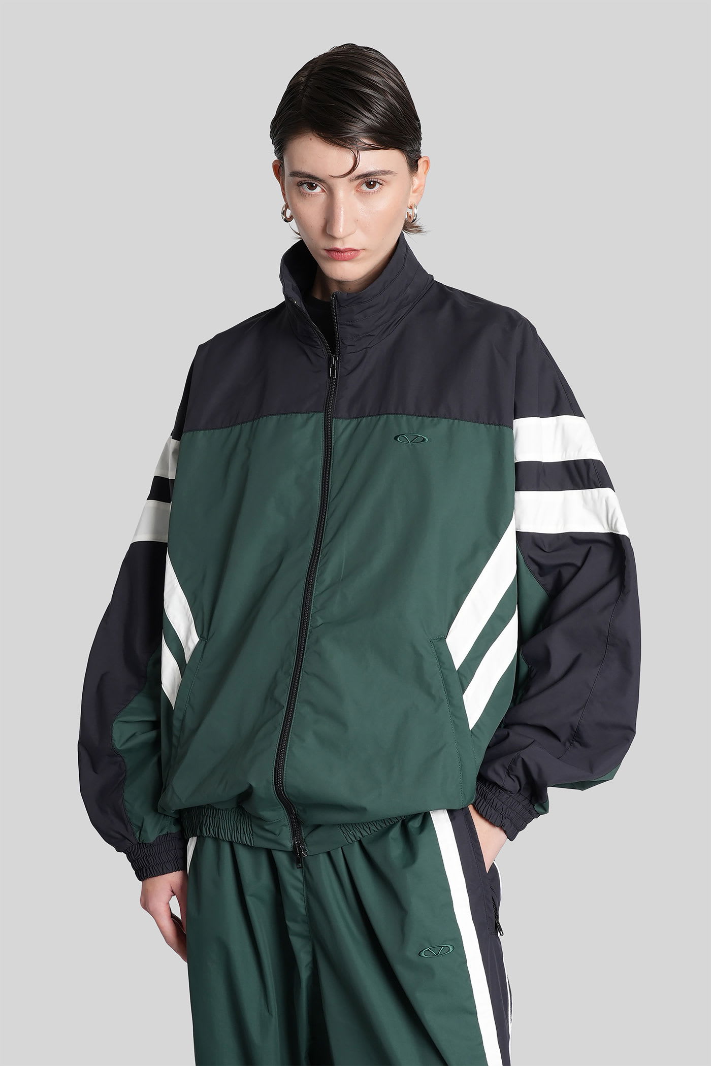 Vetements Sweatshirt In Green Nylon In Green