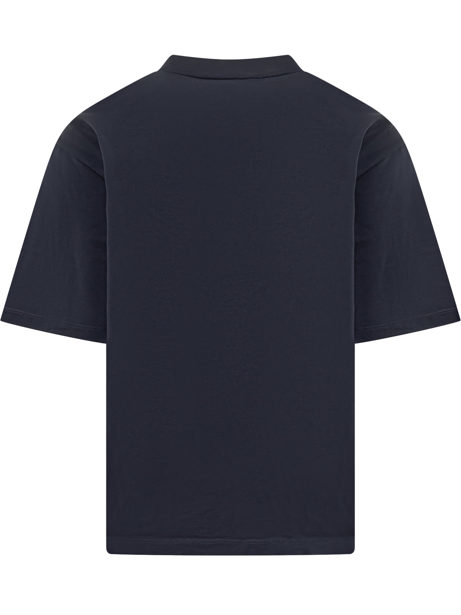 Dsquared2 Black Cotton Jersey Tee In Navy Blue
