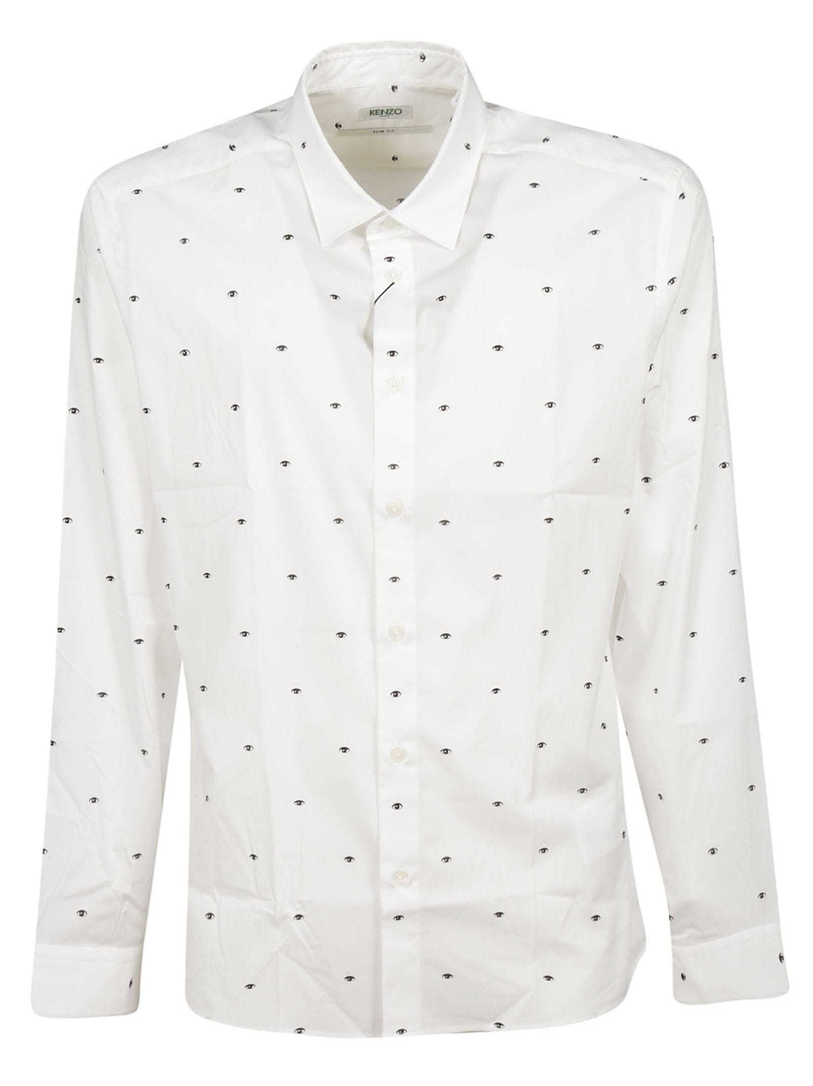 kenzo white long sleeve top