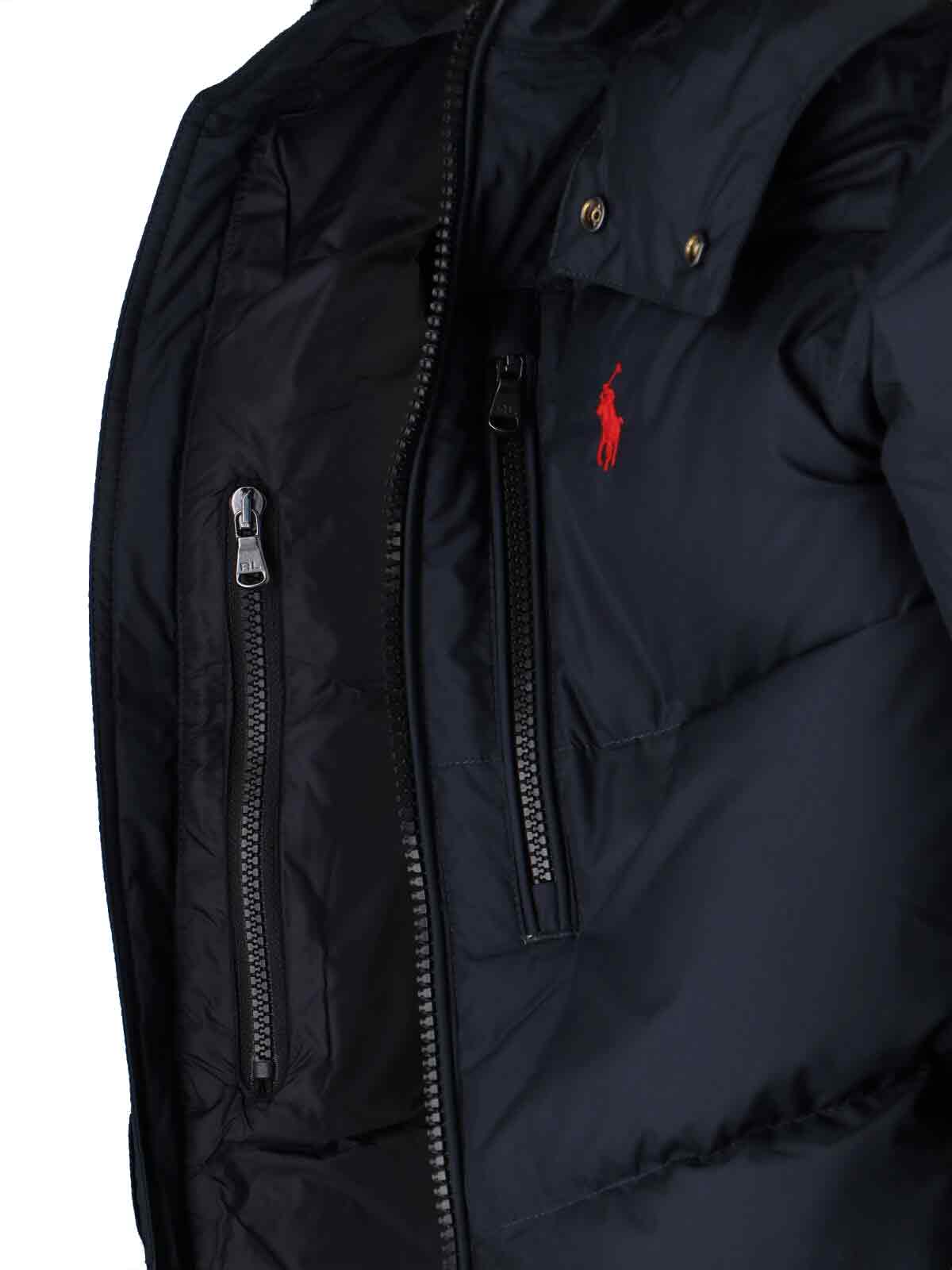 Polo Ralph Lauren Quilted Blue Bomber Jacket In Blue