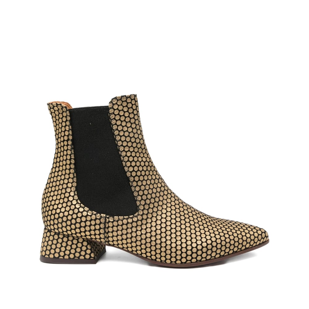 Chie Mihara 35mm Pointed-toe Polka-dot Boots In Multi