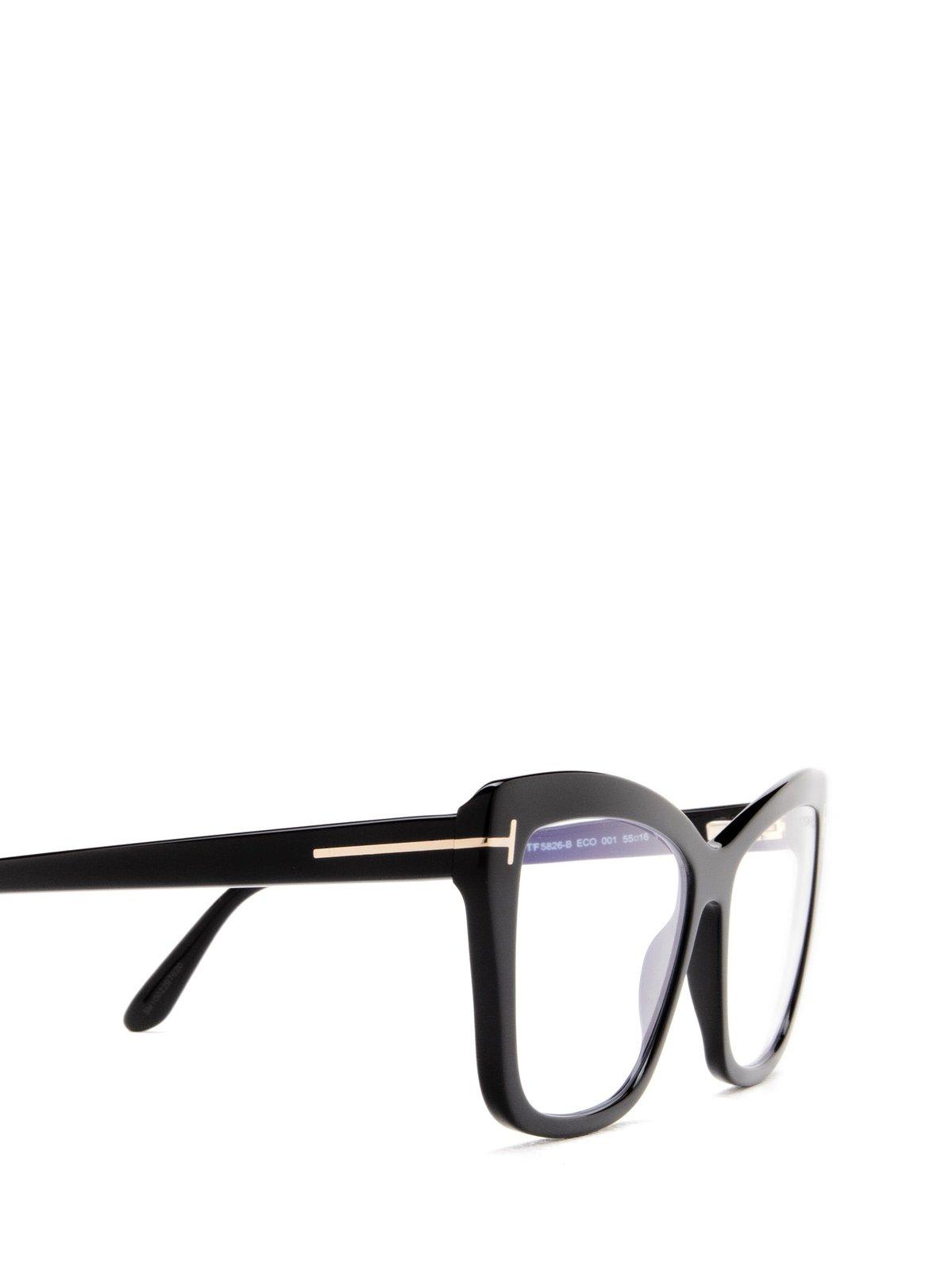 Shop Tom Ford Cat-eye Glasses In 001