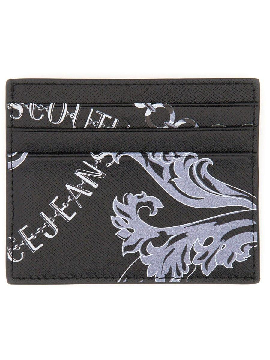 VERSACE JEANS COUTURE BAROCCO PRINT CARDHOLDER