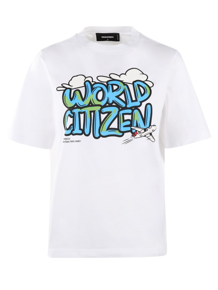 Dsquared2 World Citizen White T-shirt