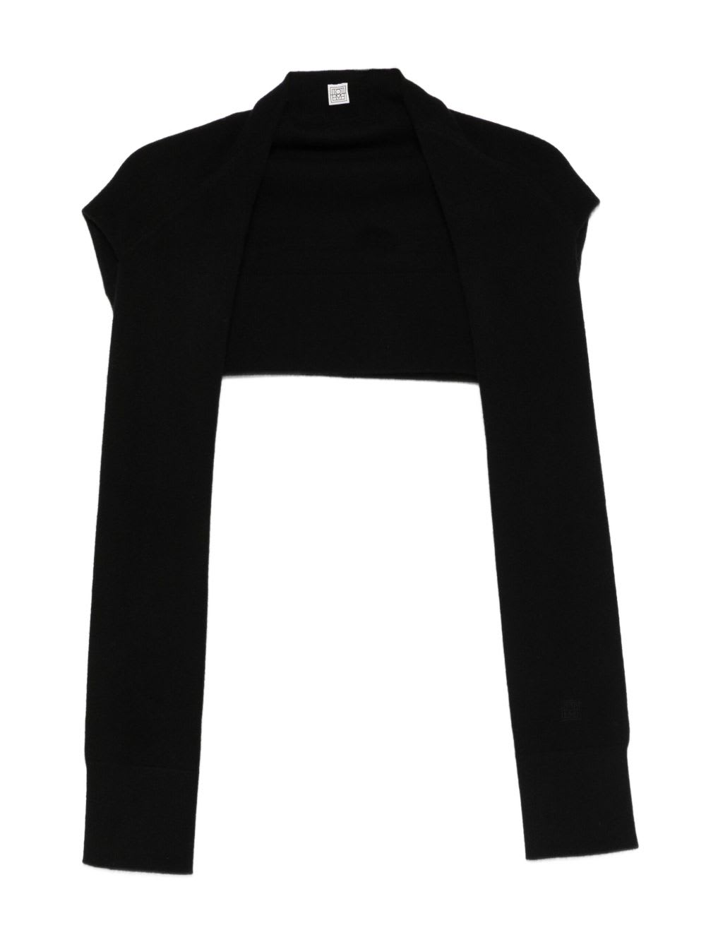 Totême Cashmere Sleeved Scarf In Black