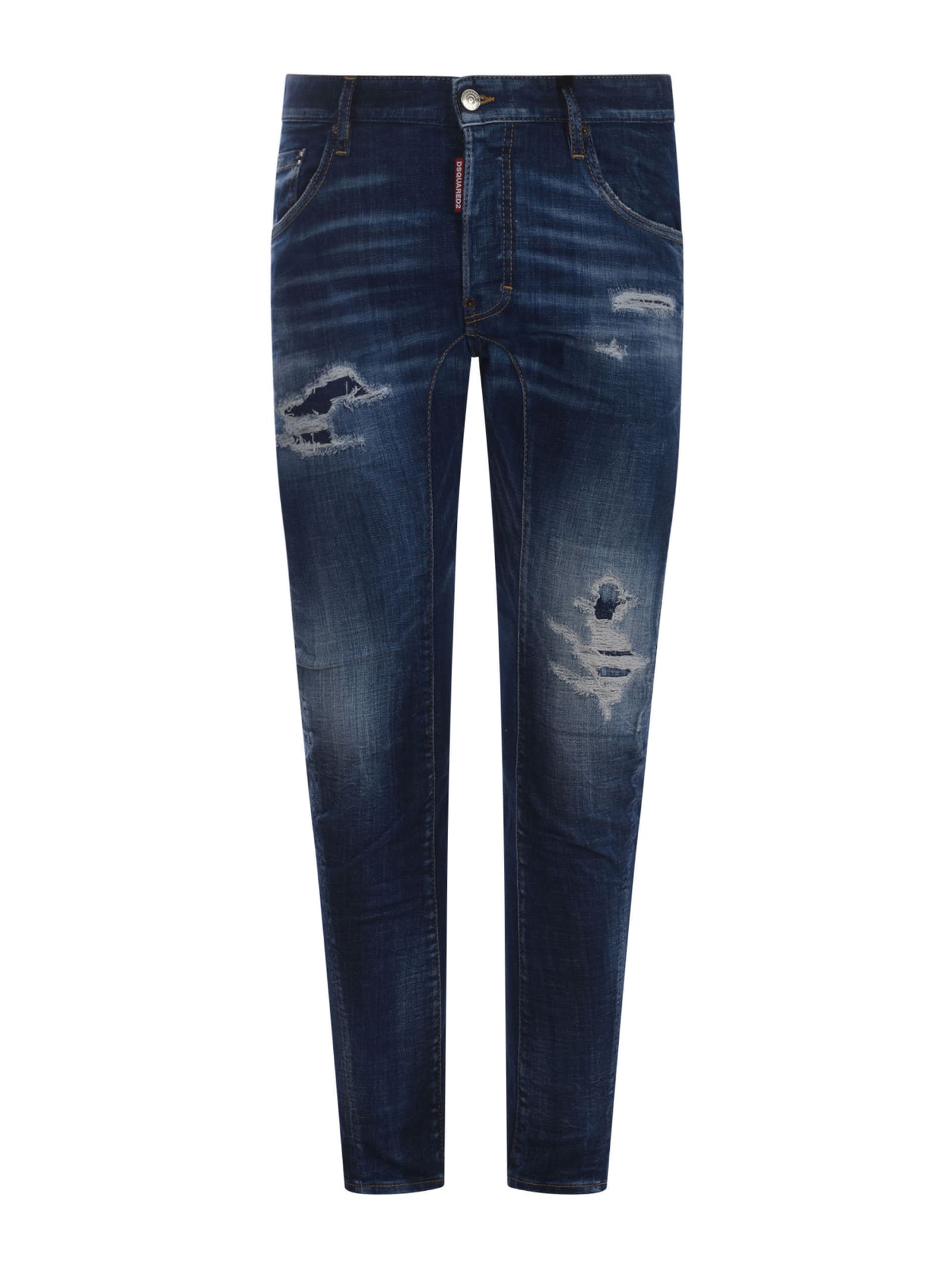 Dsquared2 Jeans  Tidy Biker In Denim In Denim Blu