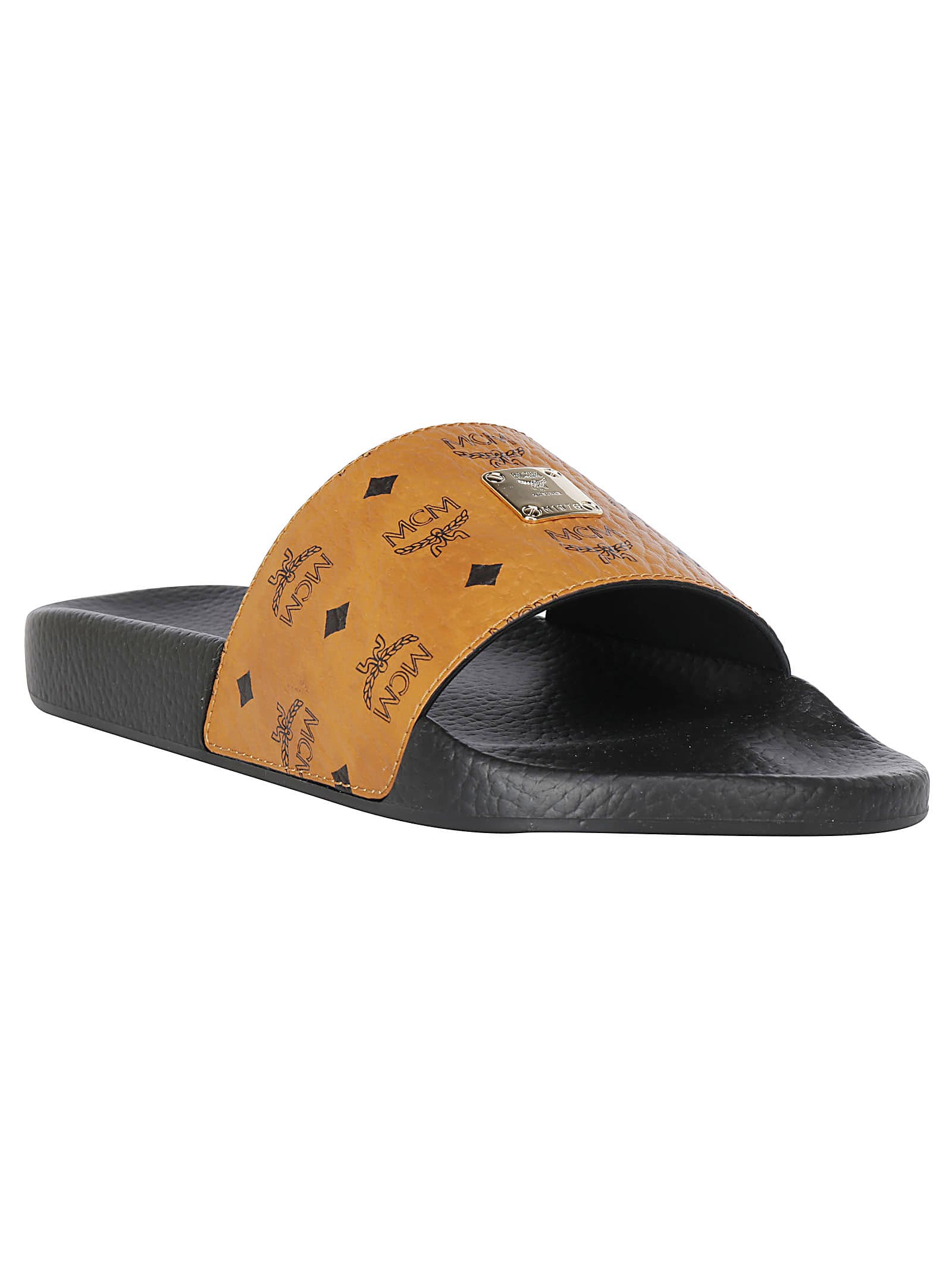 mcm tan slides