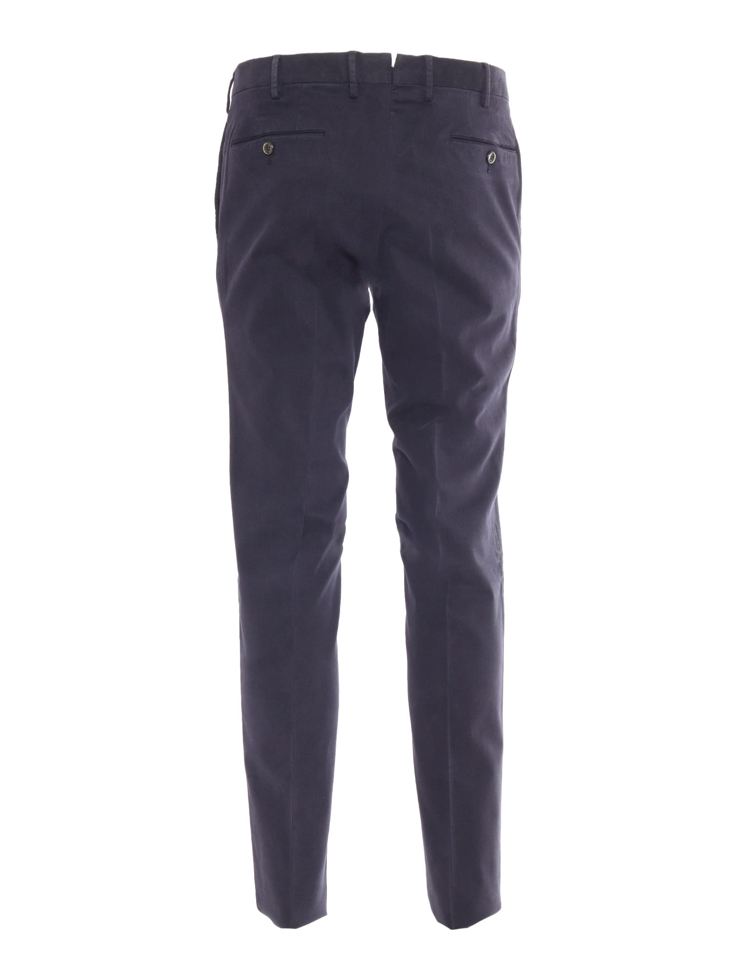 Pt Torino Midnight Blue Stretch Modal Blend Pant In Blue
