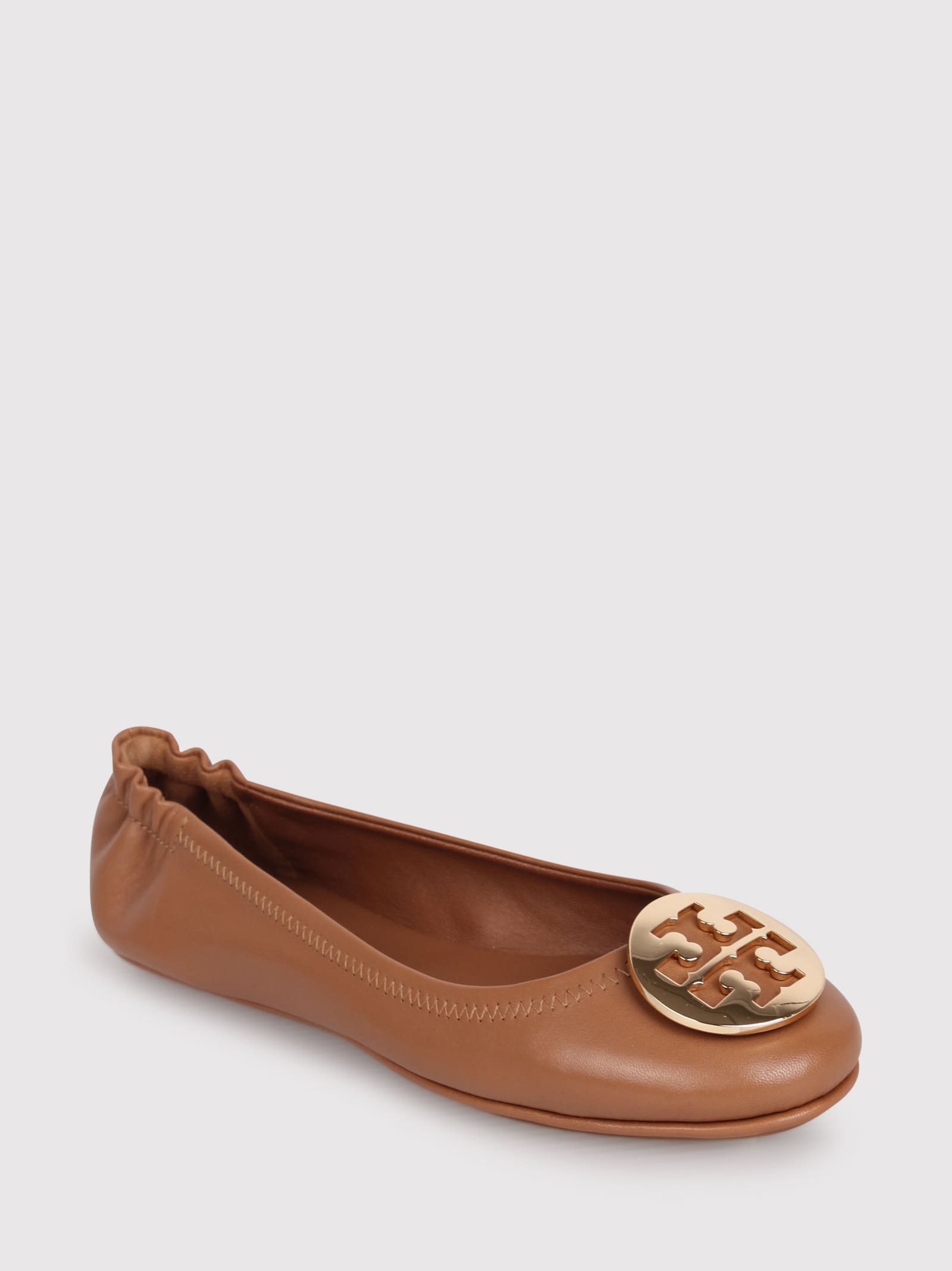 Shop Tory Burch Minnie Ballerinas With Application