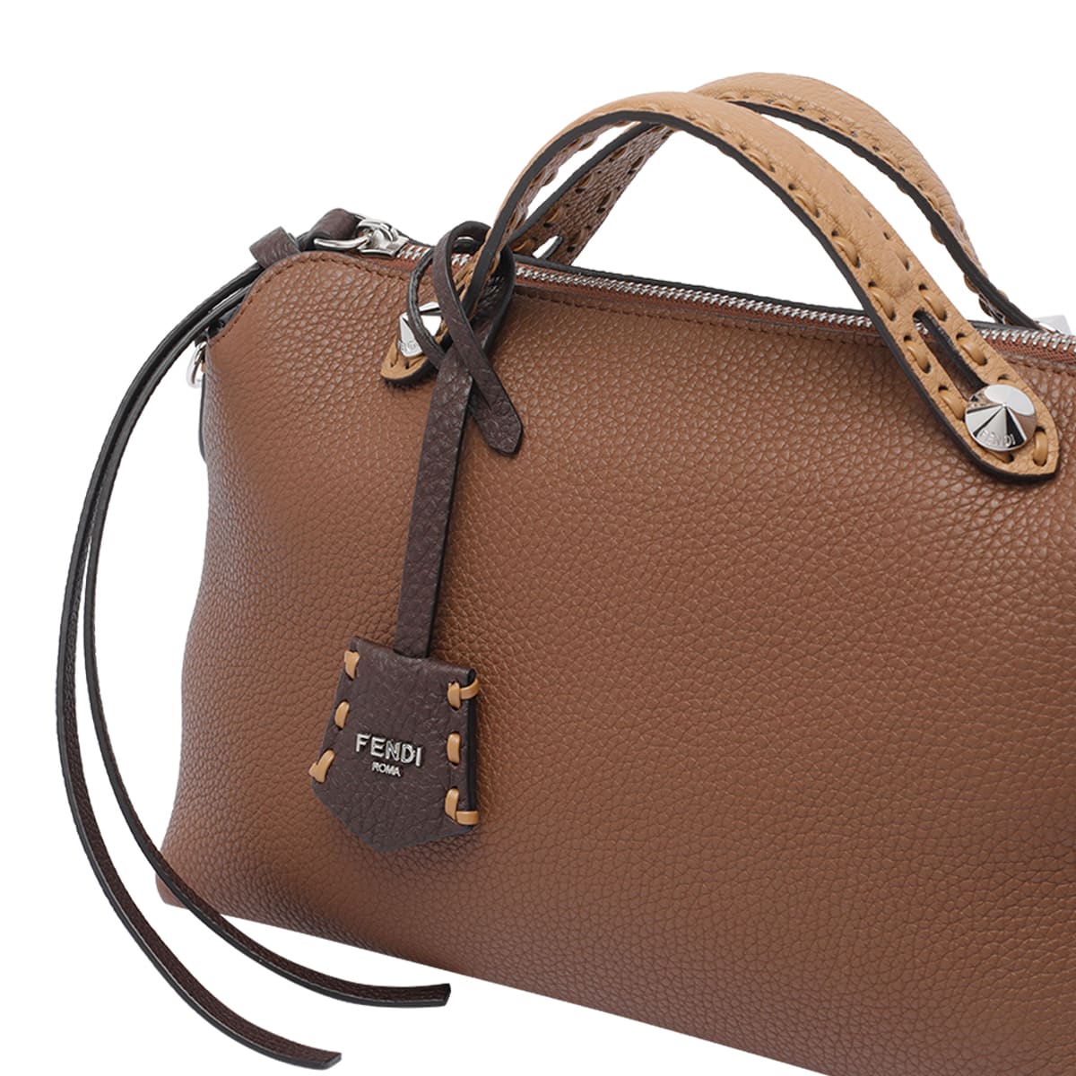 Fendi Medium By The Way Selleria Handbag In Brown