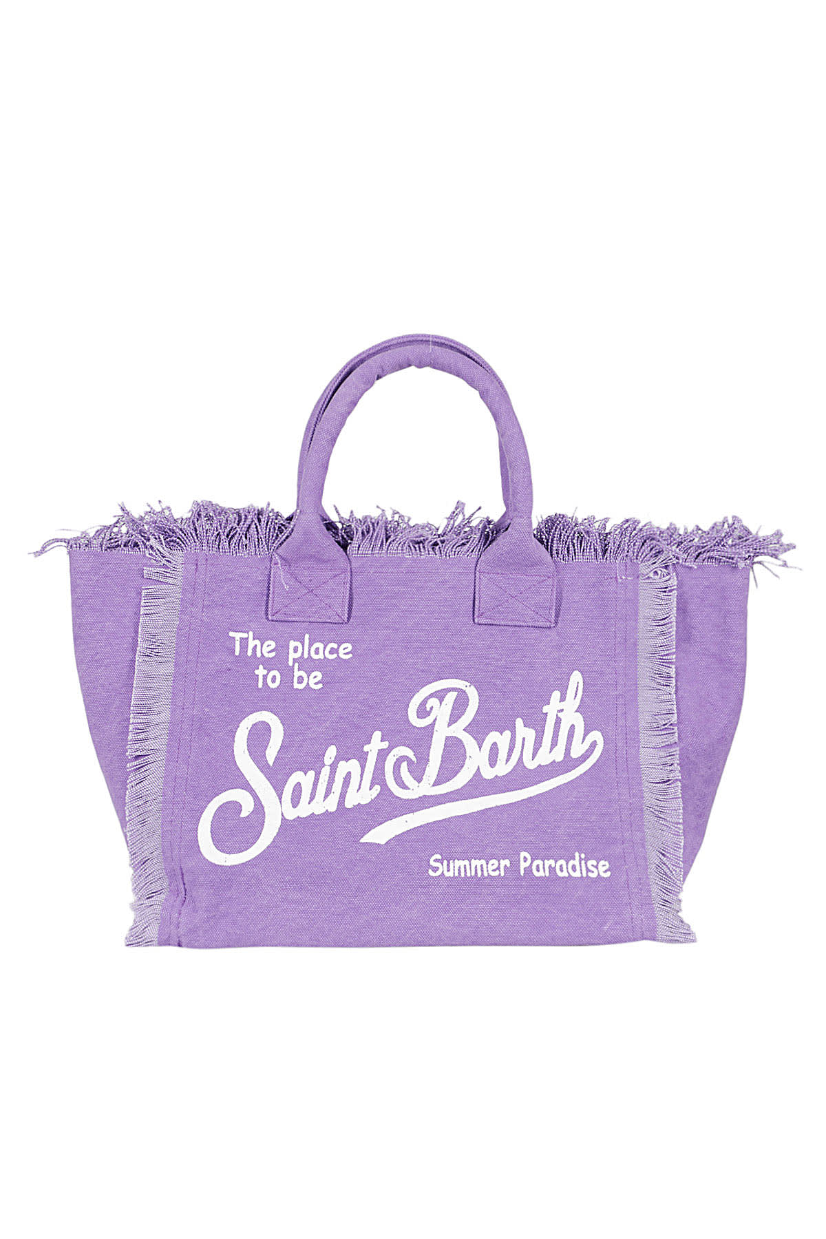 Shop Mc2 Saint Barth Acc Borsa Canvas Donna In Purple