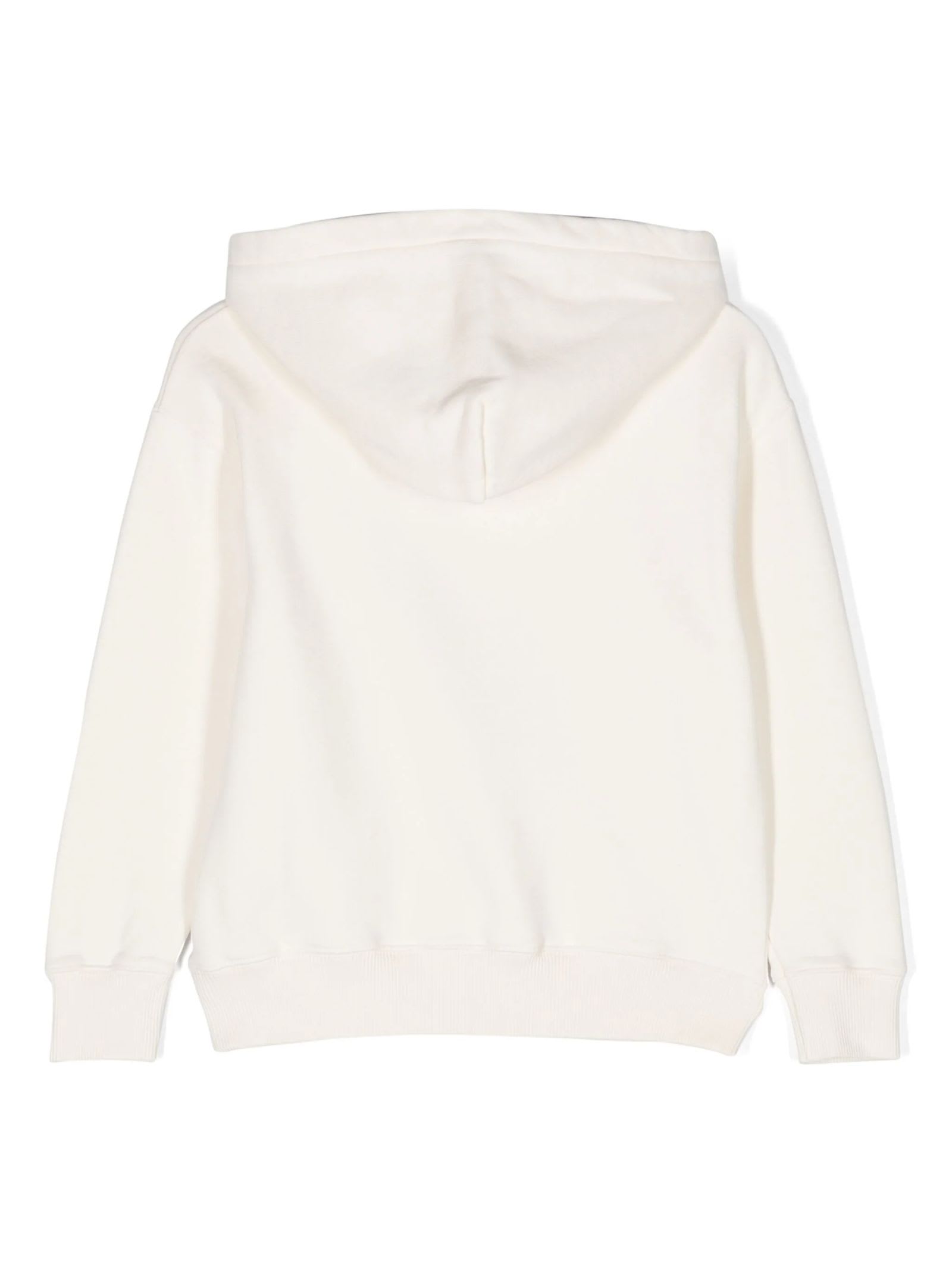 Shop Off-white White Cotton Hoodie In Off White