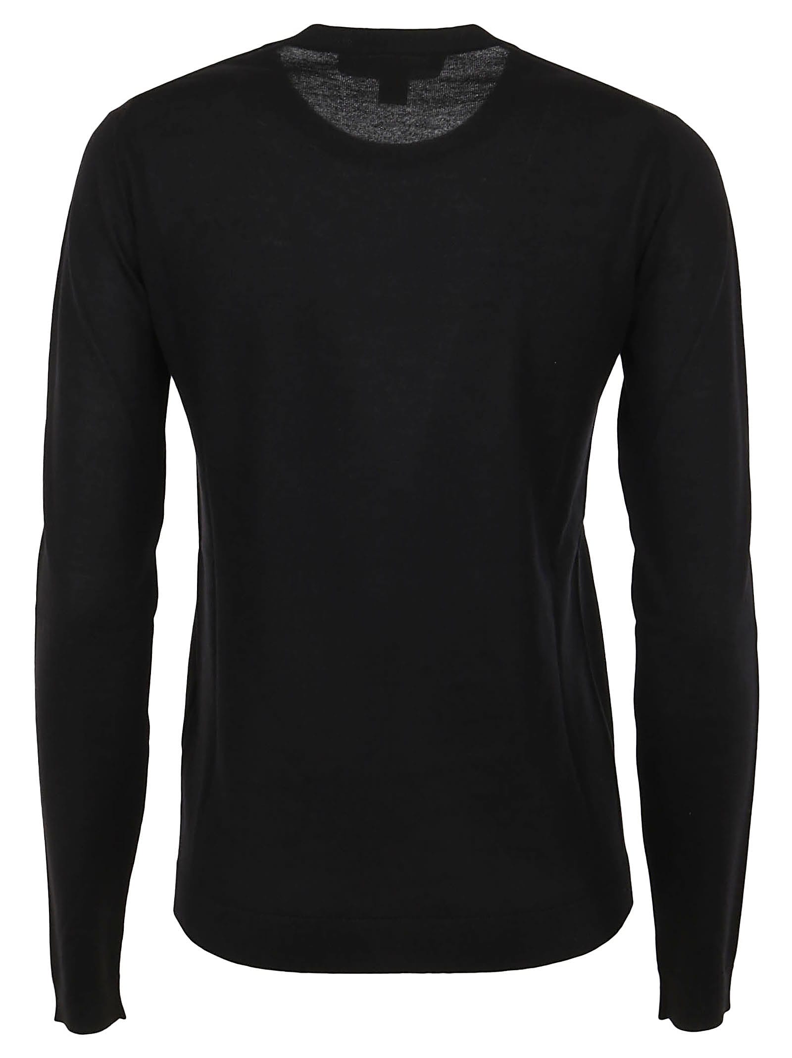 Shop Ralph Lauren Ls Cn-long Sleeve-pullover In Black