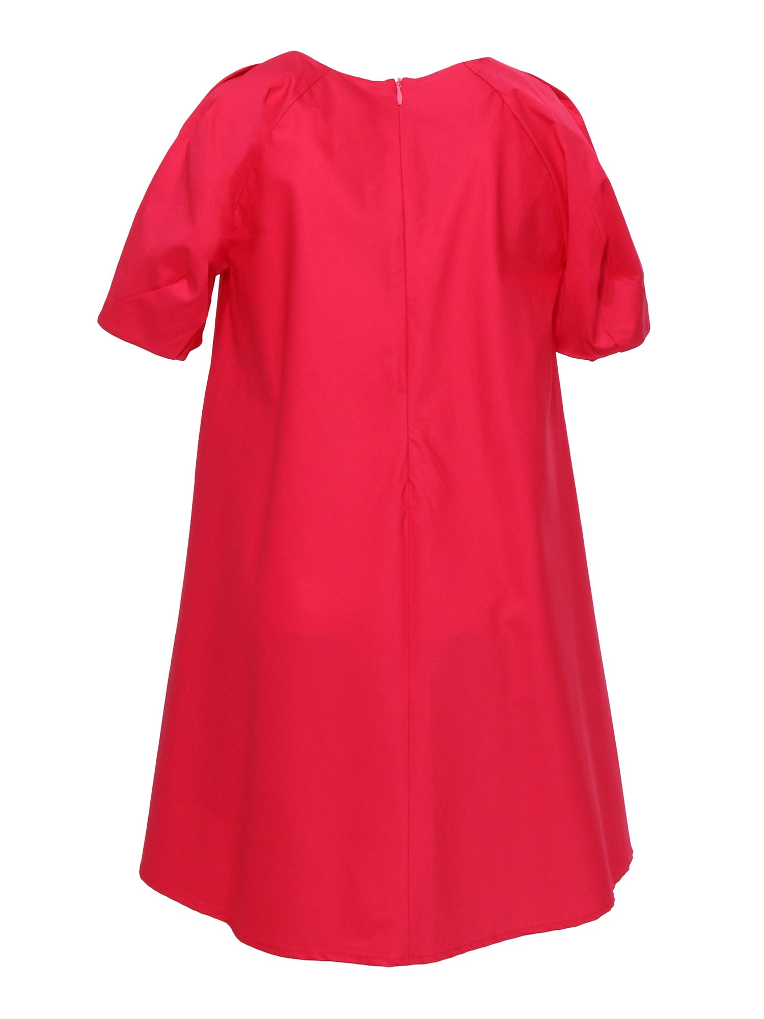 Shop Il Gufo Short Sleeve Little Girl Dress In Red