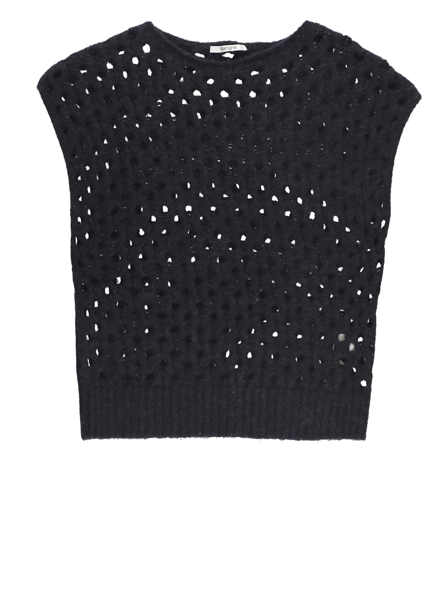 Kangra Wool Gilet In Black