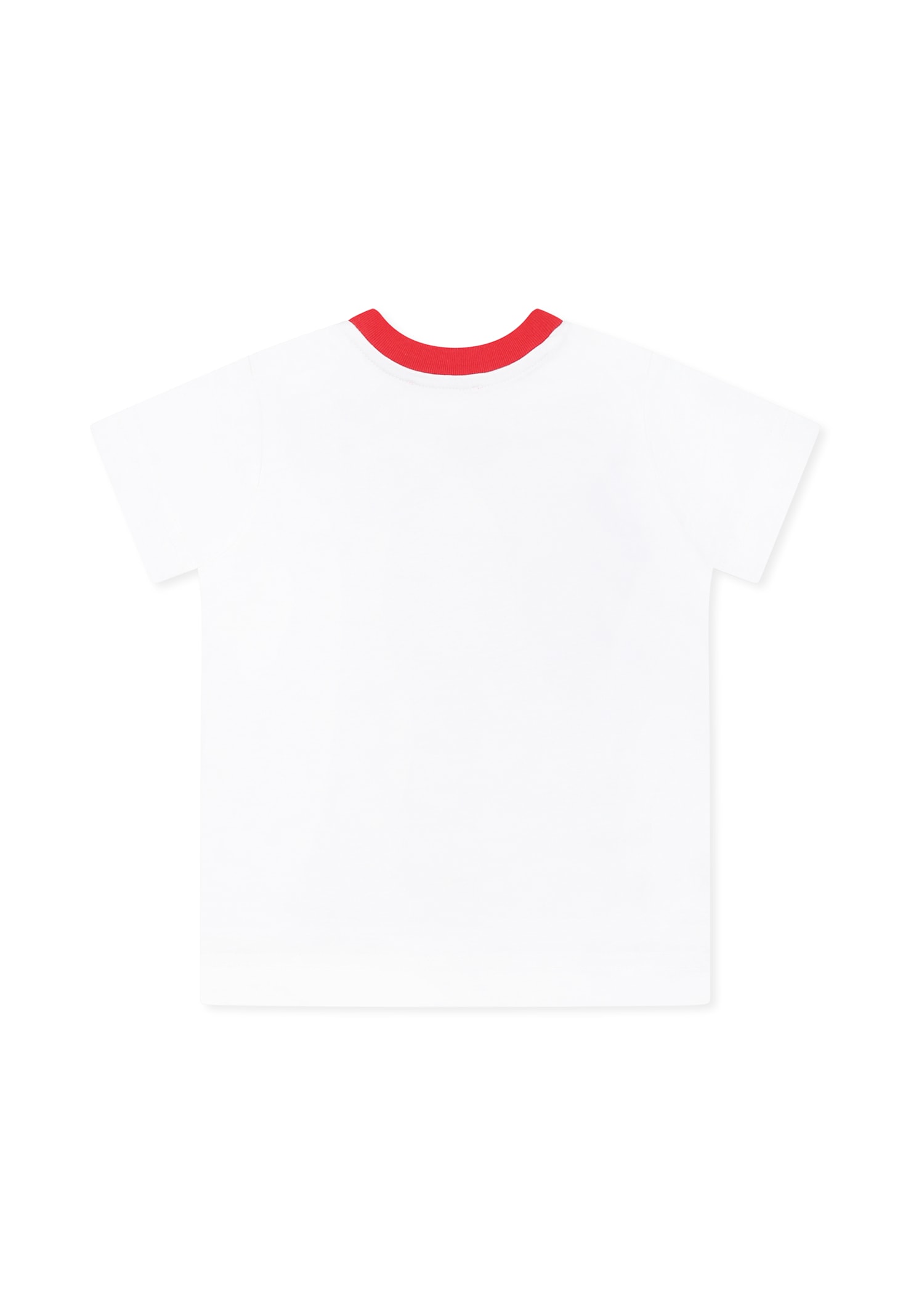 Diesel T-shirt Mit Feuerwehrmann-print In White
