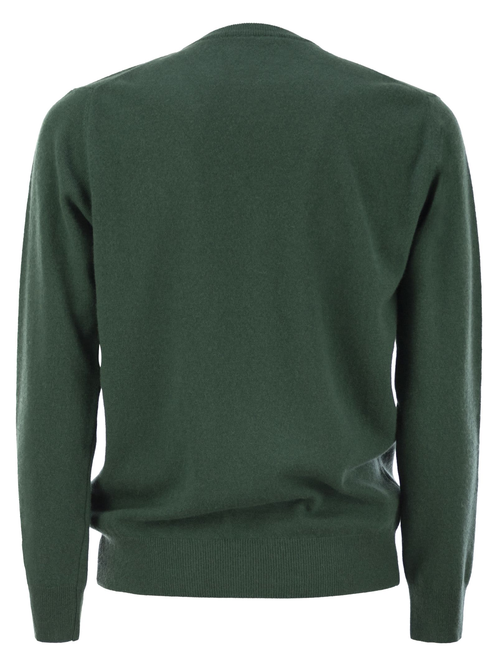 Shop Mc2 Saint Barth Its Wine O Clock Wool And Cashmere Blend Sweater In Green