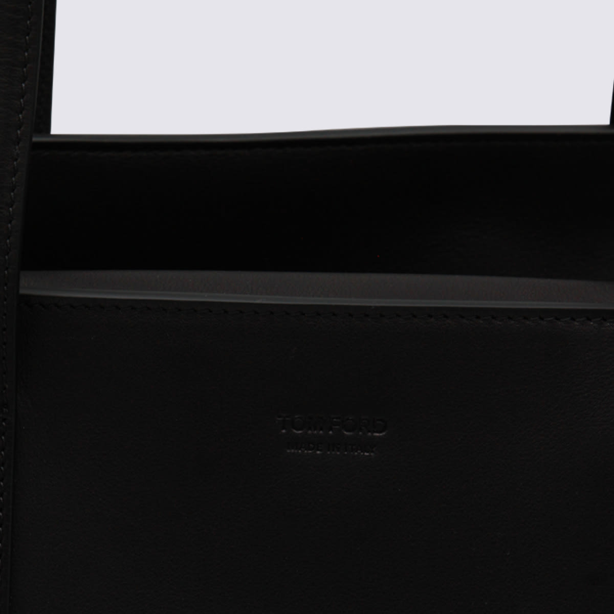 Tom Ford Structured Tote Bag Double Handles In Black