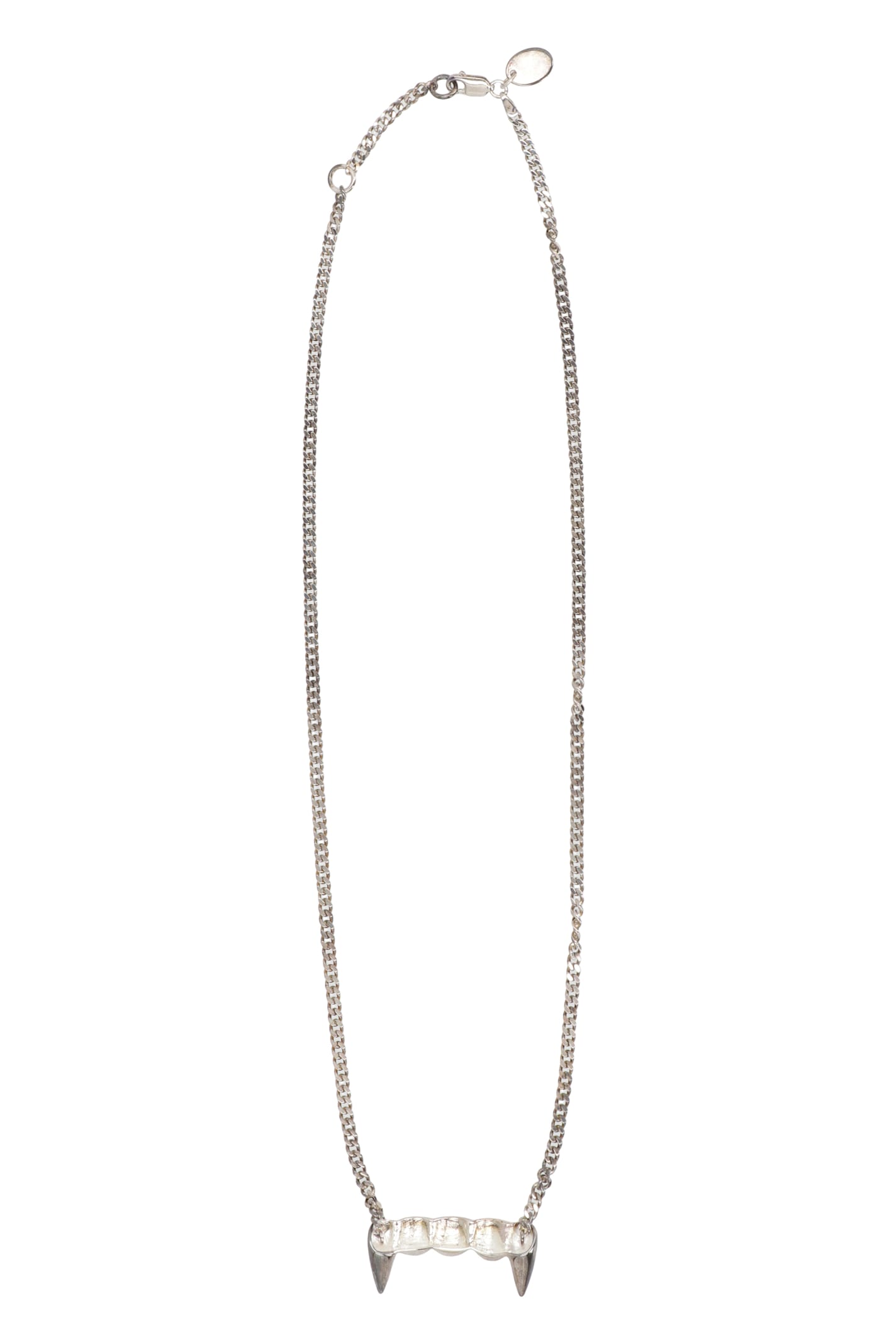 Perks And Mini Fangz Pendant Necklace In Metallic