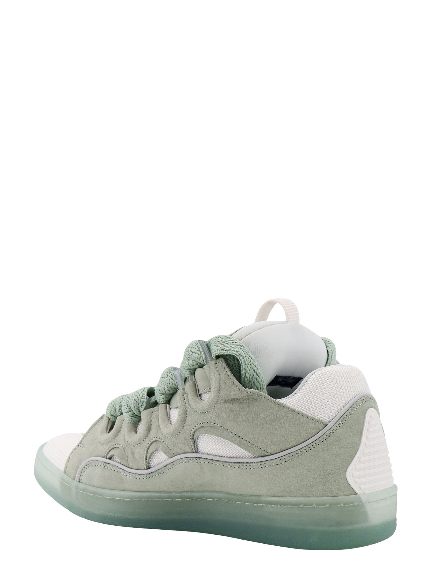 Shop Lanvin Curb Sneakers In Green