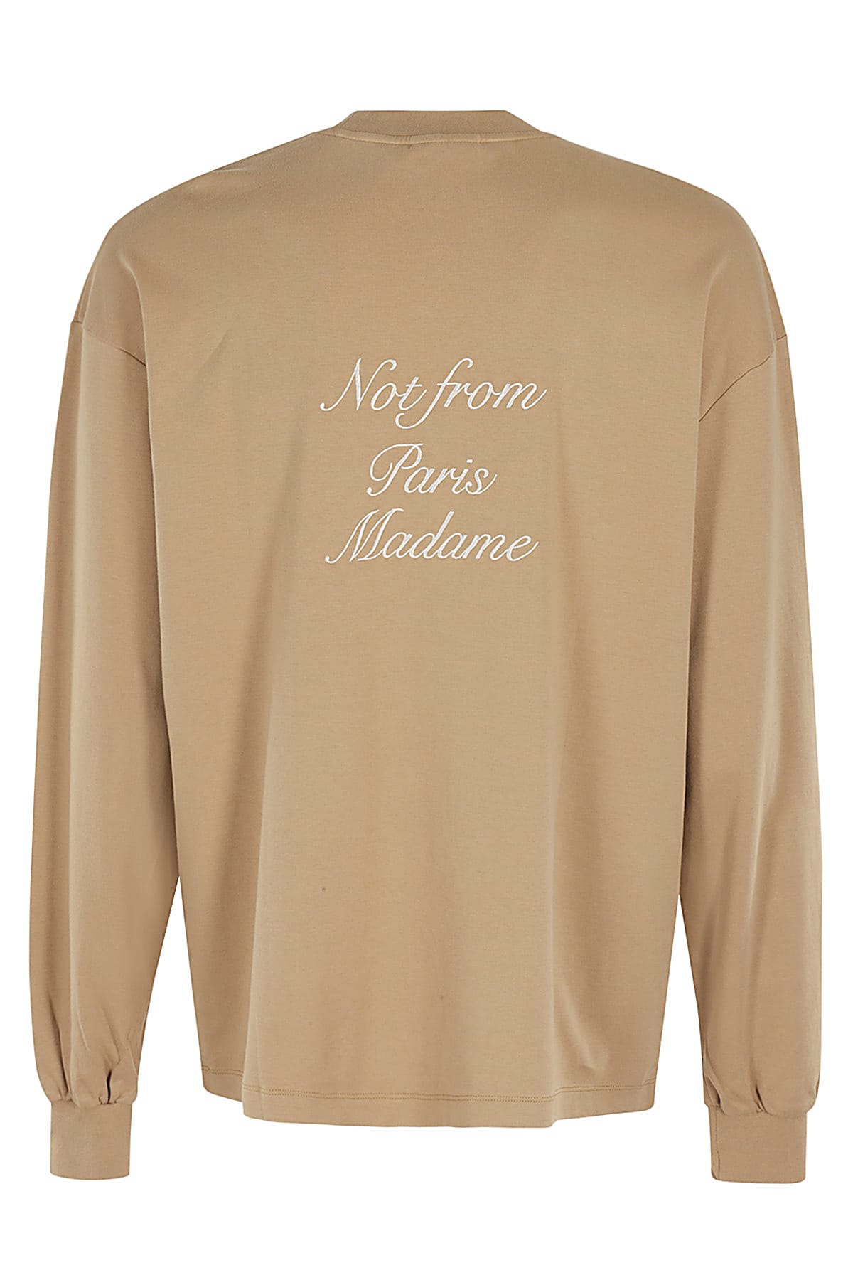 Shop Drôle De Monsieur Le T Shirt Slogan ml In Ice Brown