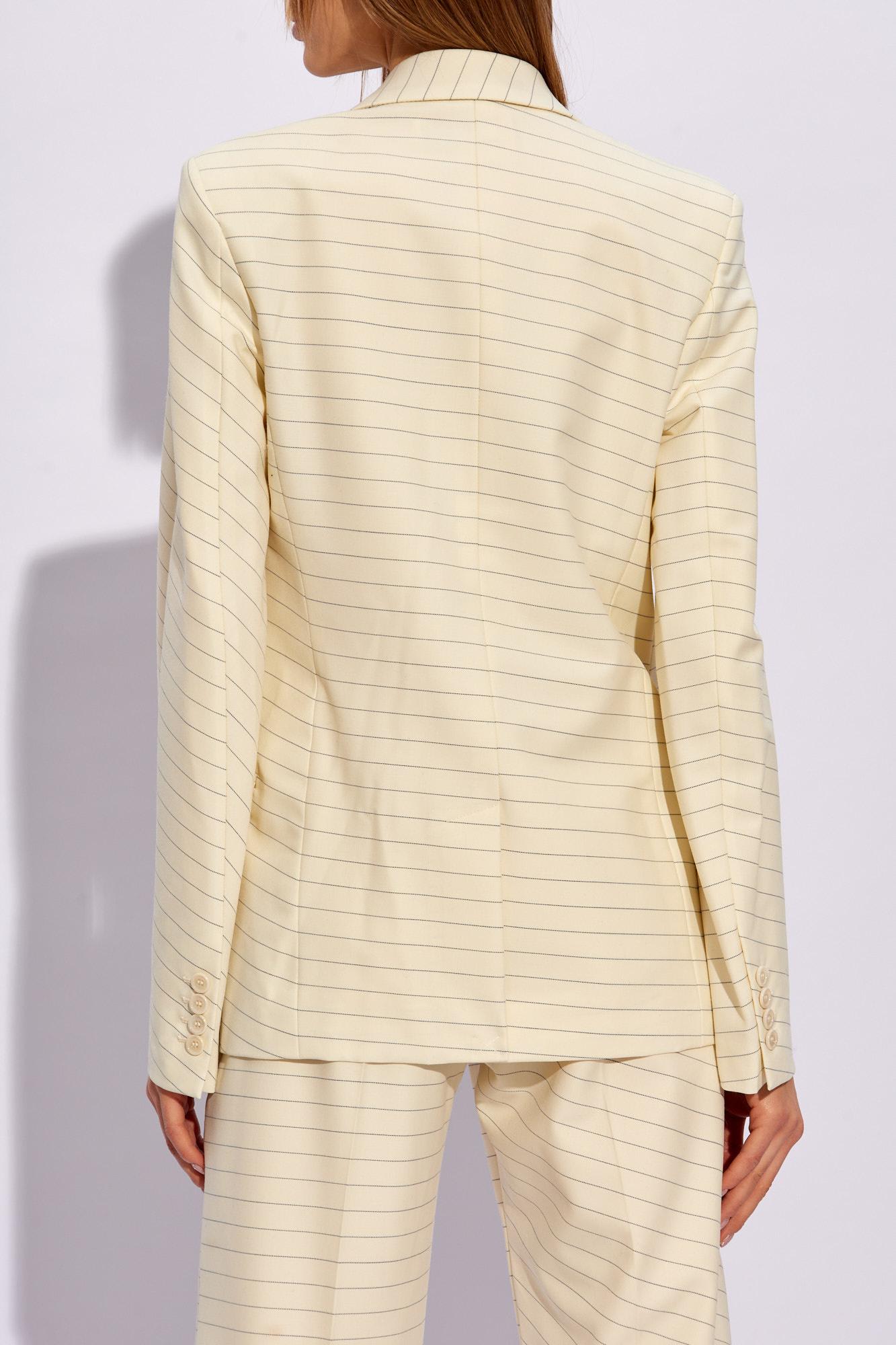 Shop Jw Anderson Single-breasted Blazer In White