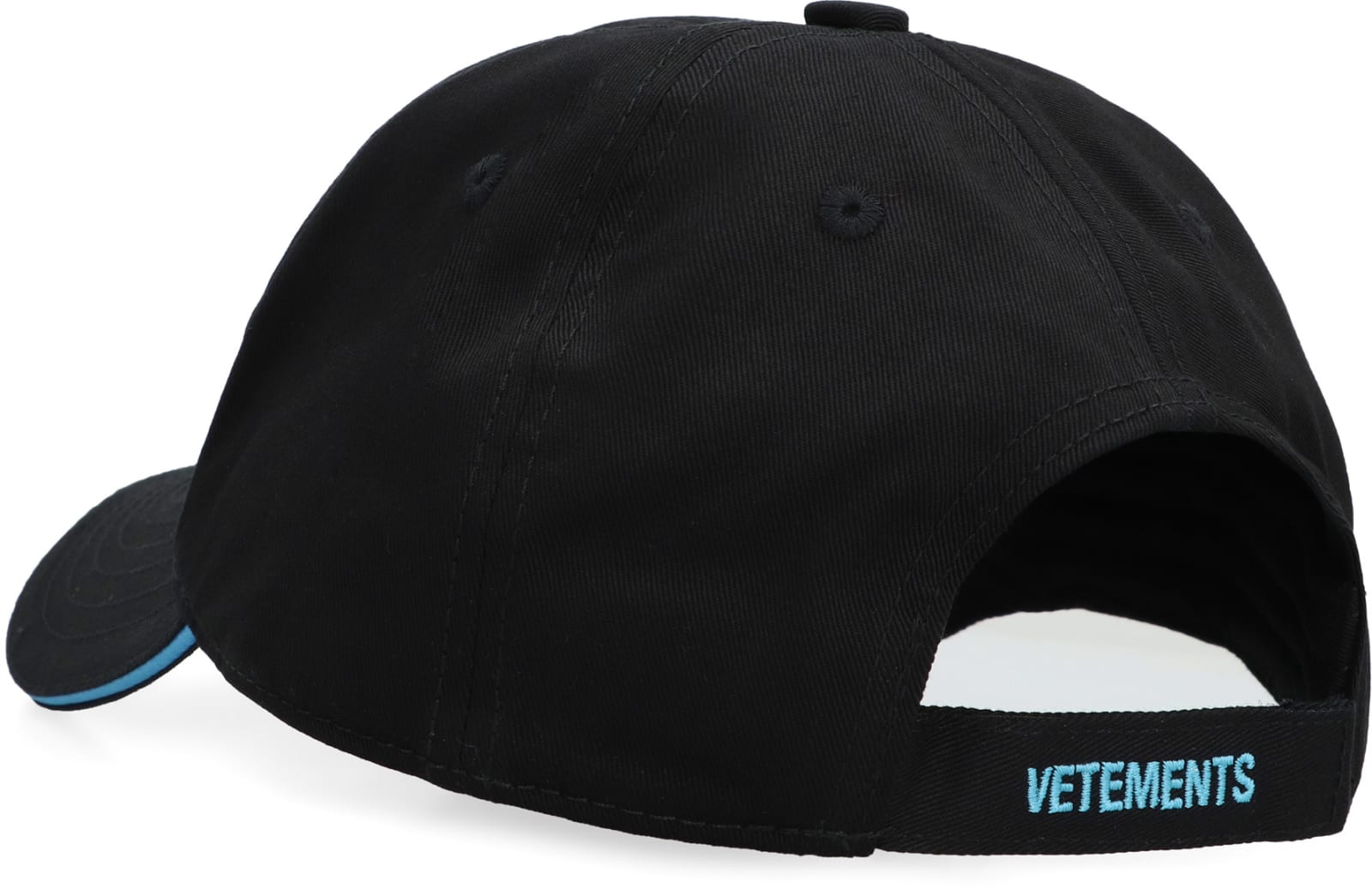 Shop Vetements Logo Baseball Cap In Black