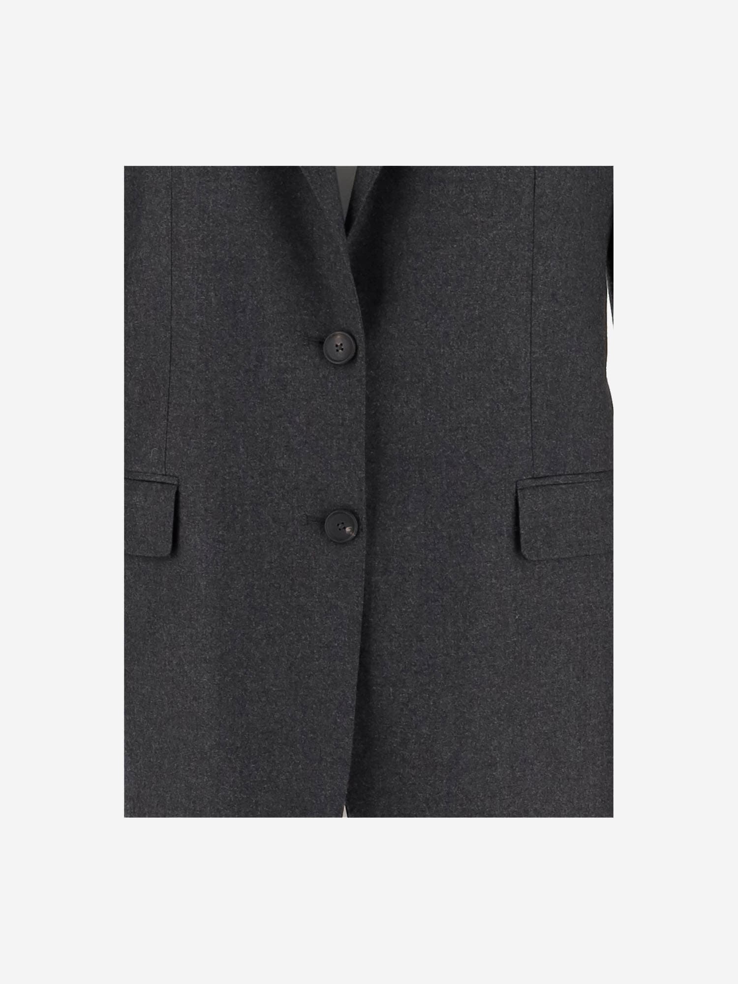 Tagliatore Single-breasted Wool And Silk Jacket In Black