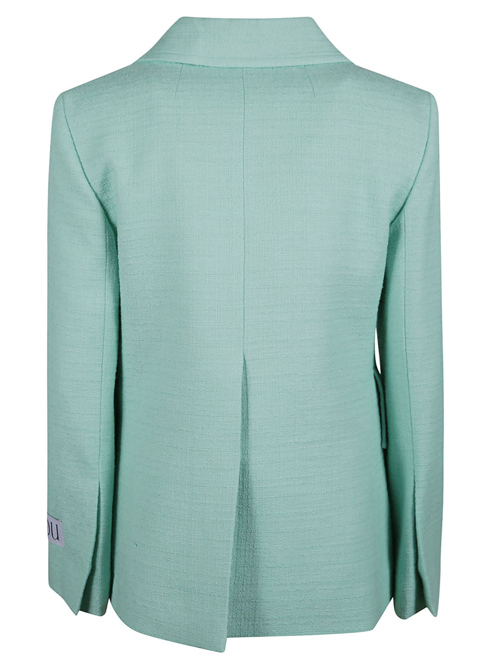 Shop Patou Fitted Two Buttoned Blazer In Green