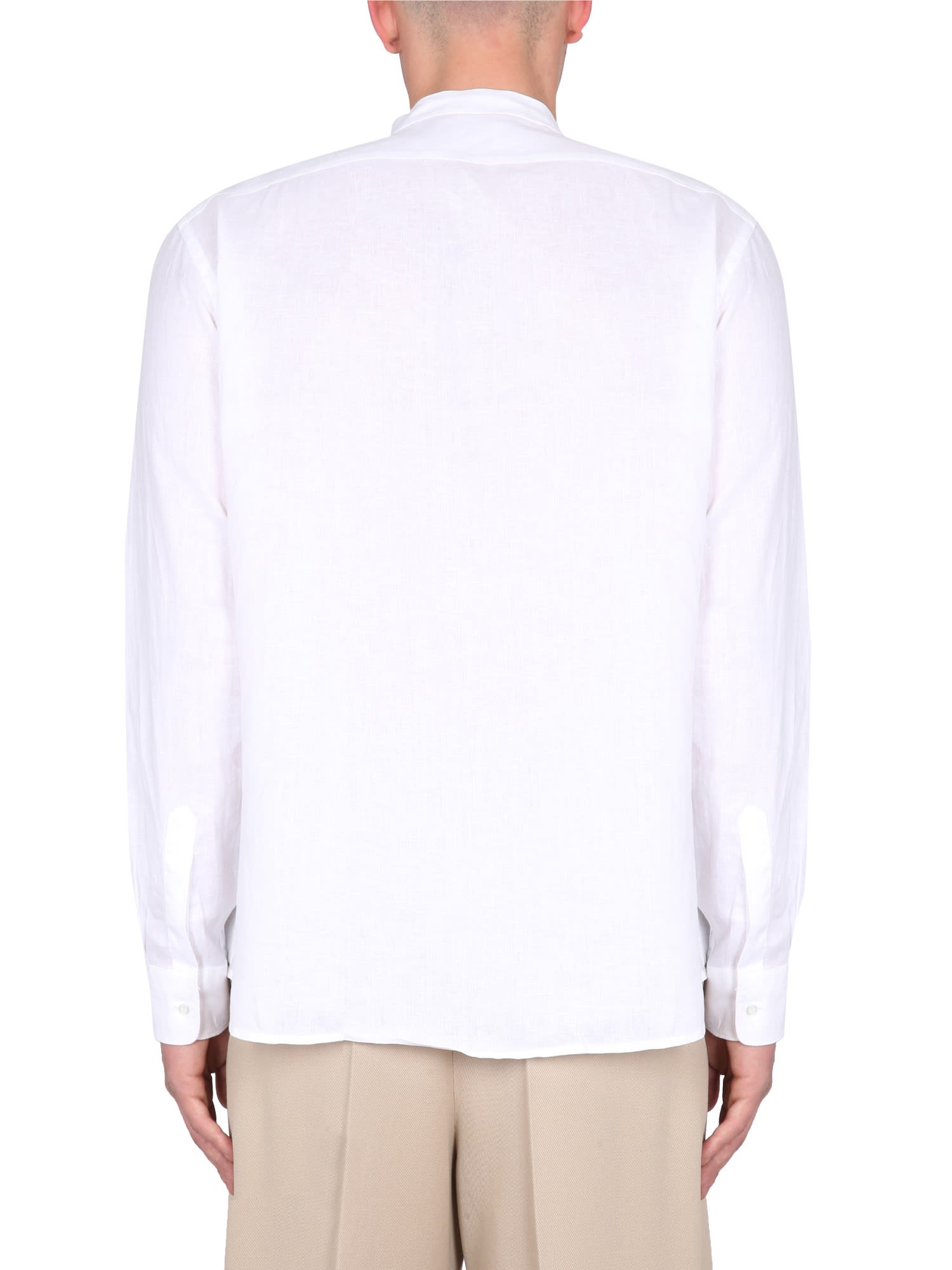 Shop Aspesi Regular Fit Shirt In White