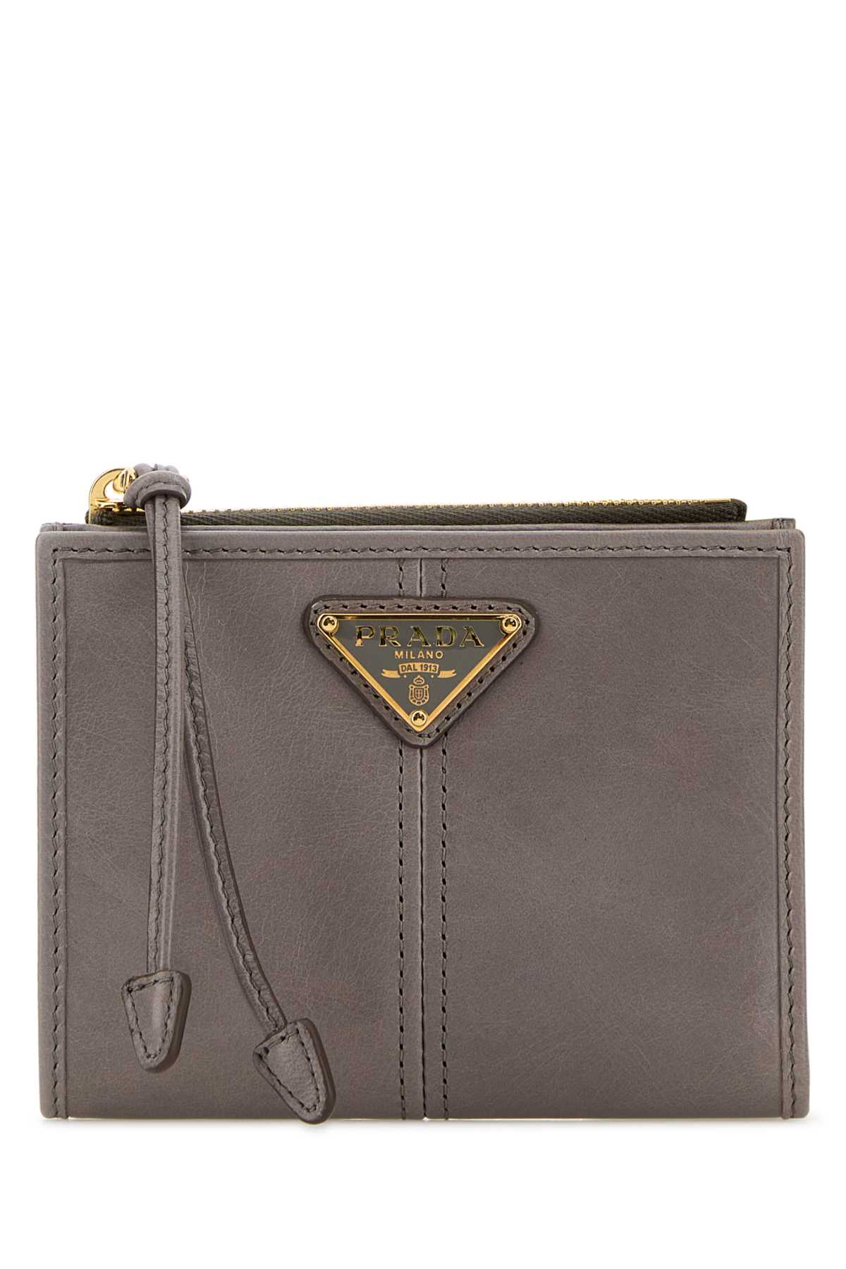 Dove Grey Leather Wallet