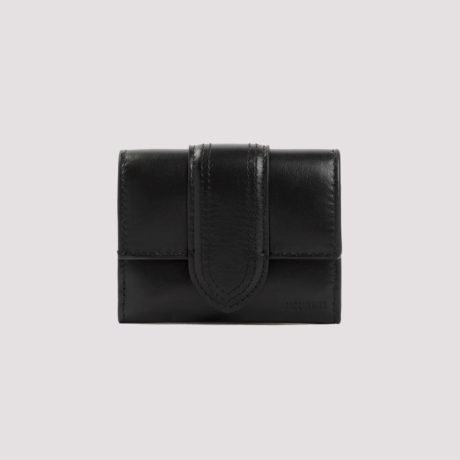 Shop Jacquemus Le Compact Bambino Wallet In Black