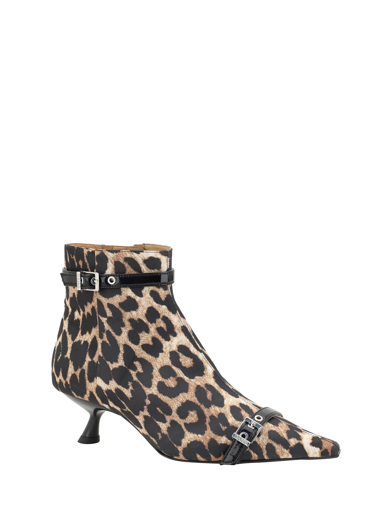 GANNI EYELETS ANKLE BOOTS
