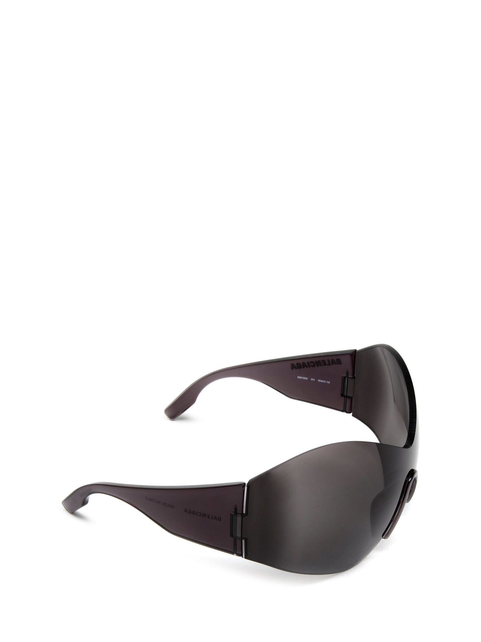 Shop Balenciaga Bb0180s Grey Sunglasses