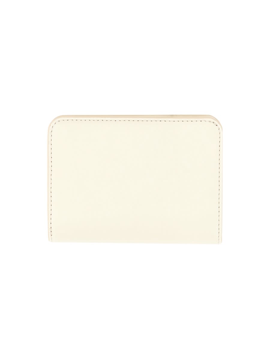 Shop Marc Jacobs Compact Wallet The J Marc Mini In Ivory