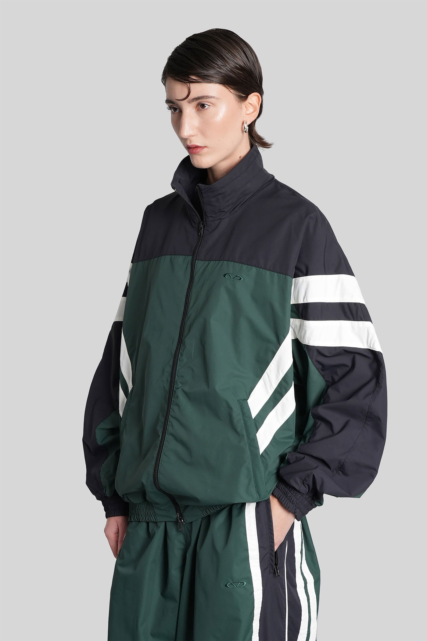 Vetements Sweatshirt In Green Nylon In Green