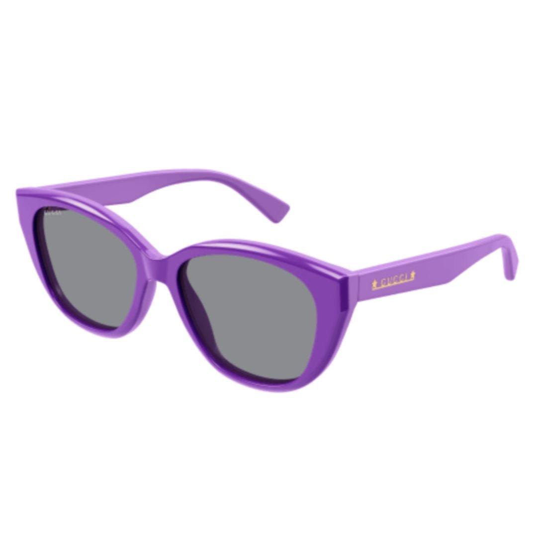 Shop Gucci Cat-eye Frame Sunglasses In 004 Violet Violet Grey