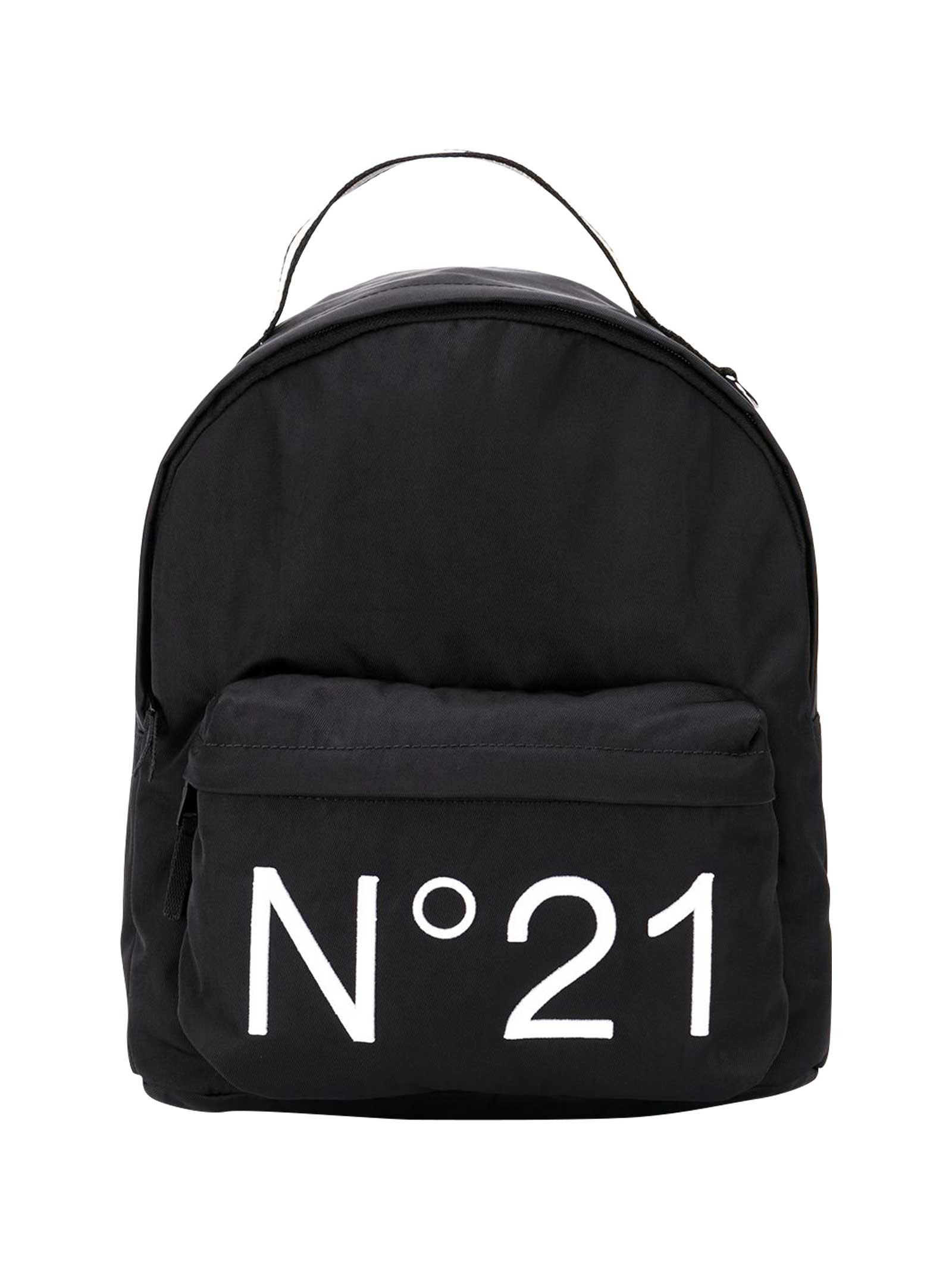 N.21 Black Backpack With Logo N21 Kids