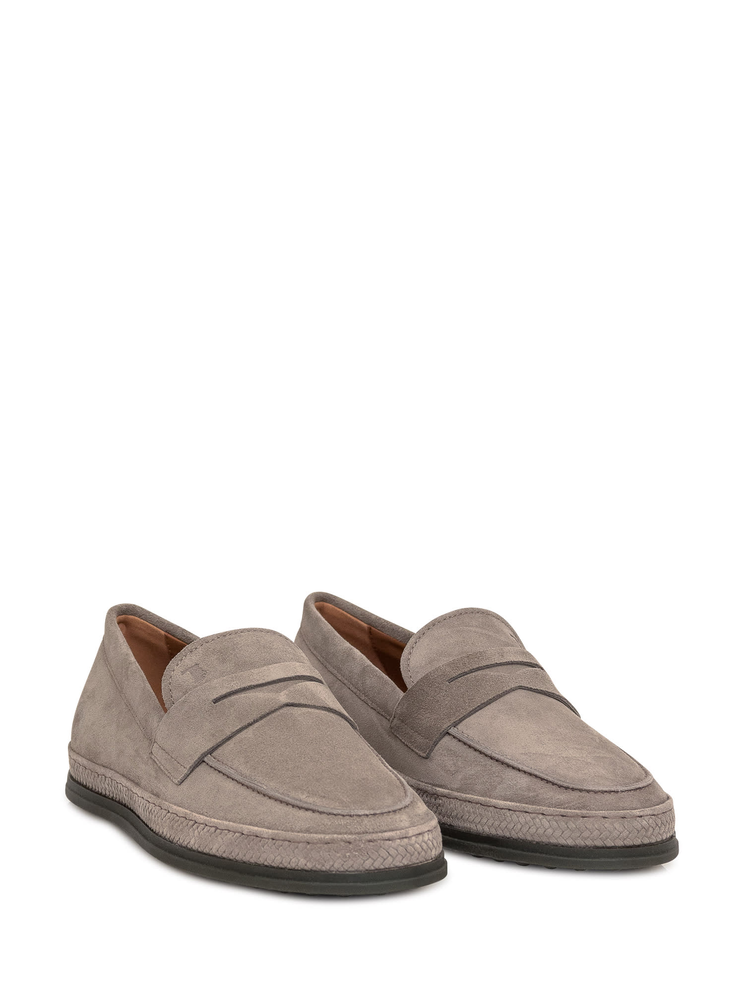 Shop Tod's Tv Luxury Loafers In Torba