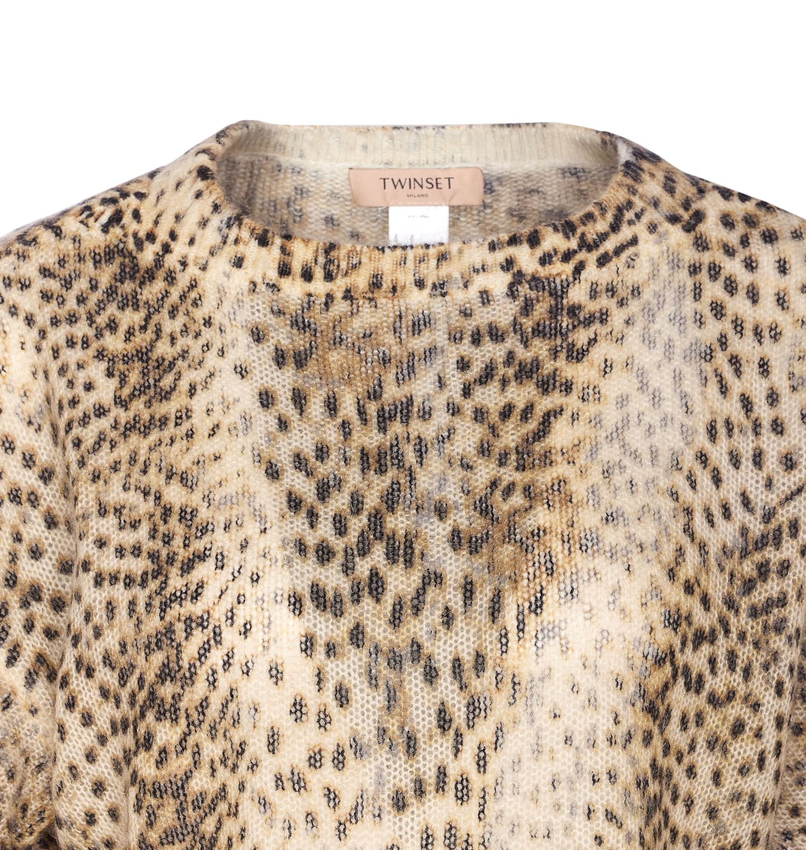 Twinset Leopard Sweater In Multi