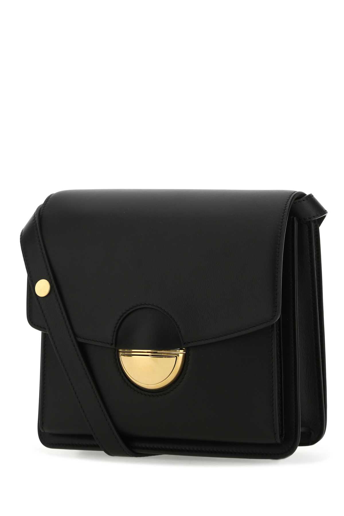 Shop Proenza Schouler Black Leather Dia Shoulder Bag In 001